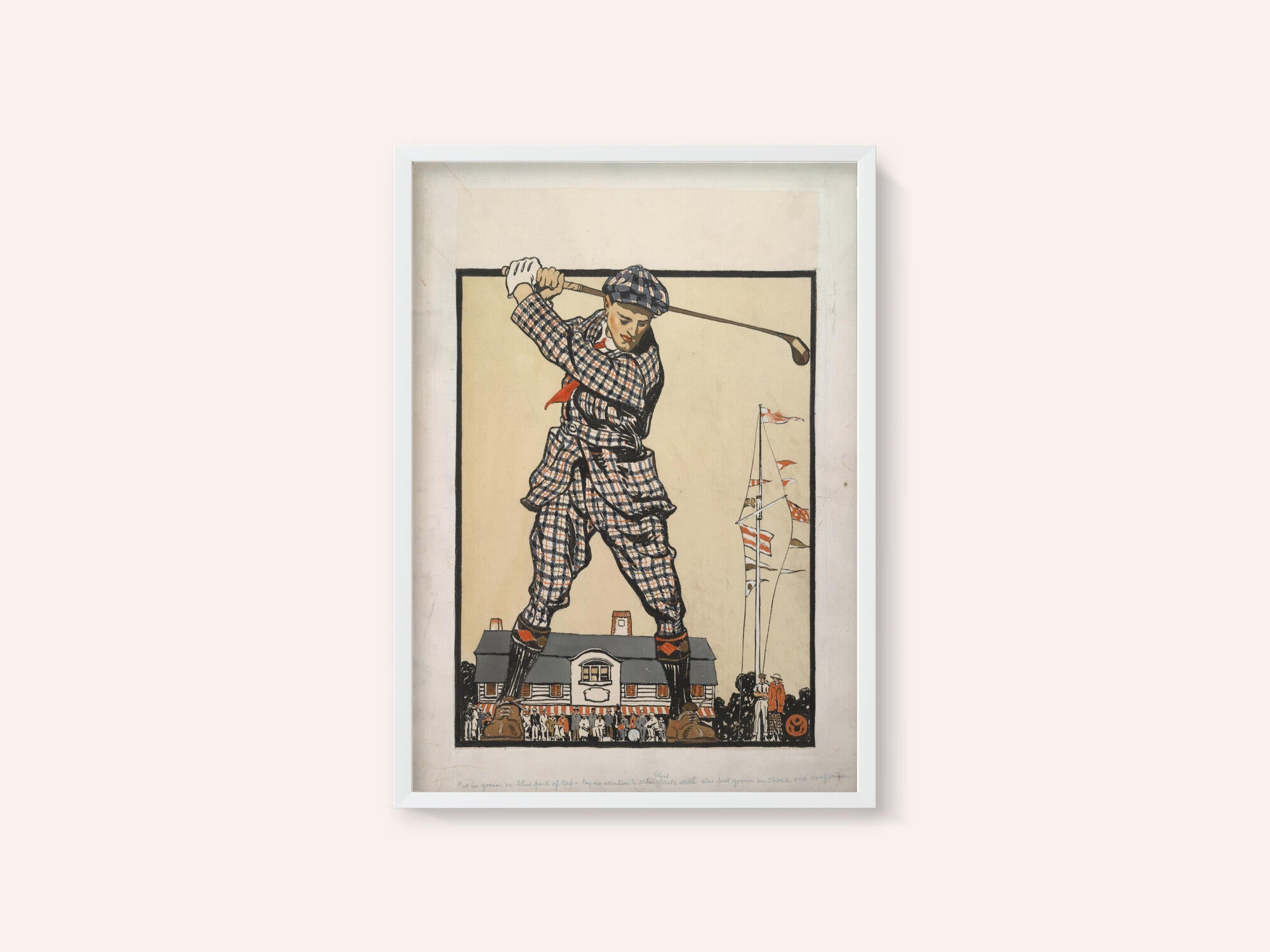 Man Swinging Golf Club (1915)