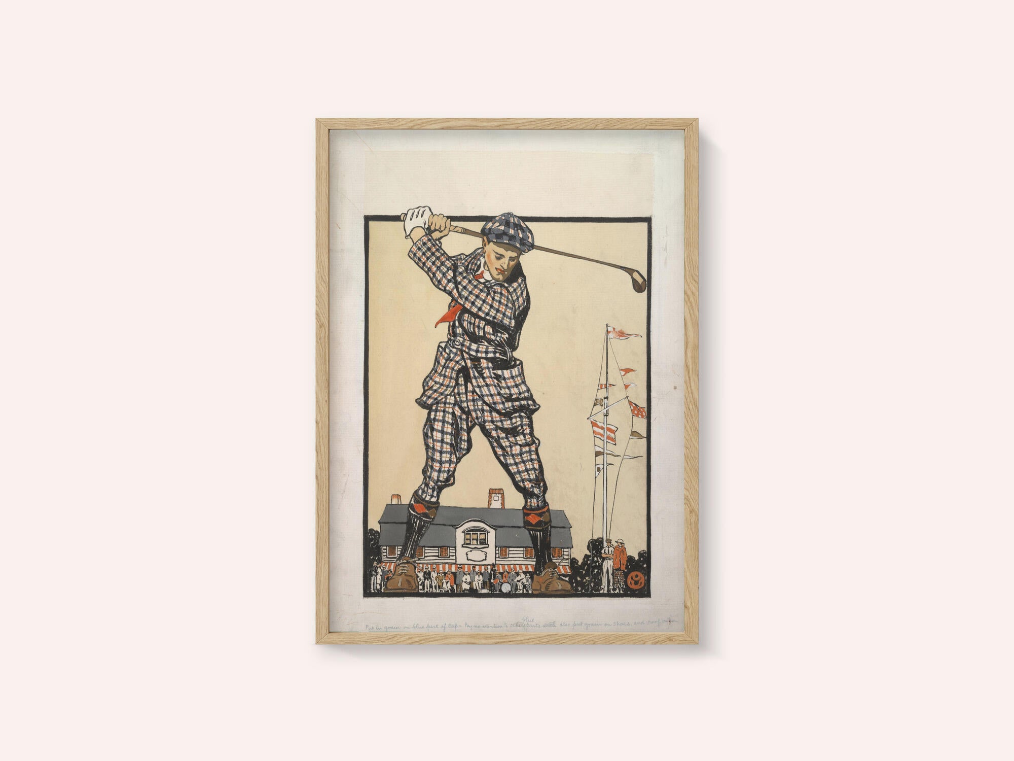 Man Swinging Golf Club (1915)