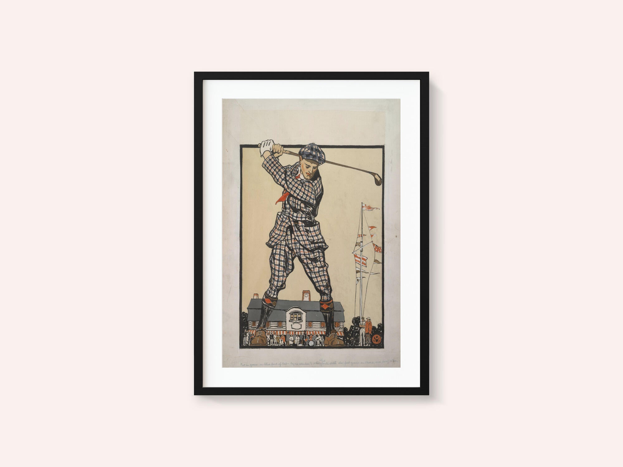 Man Swinging Golf Club (1915)