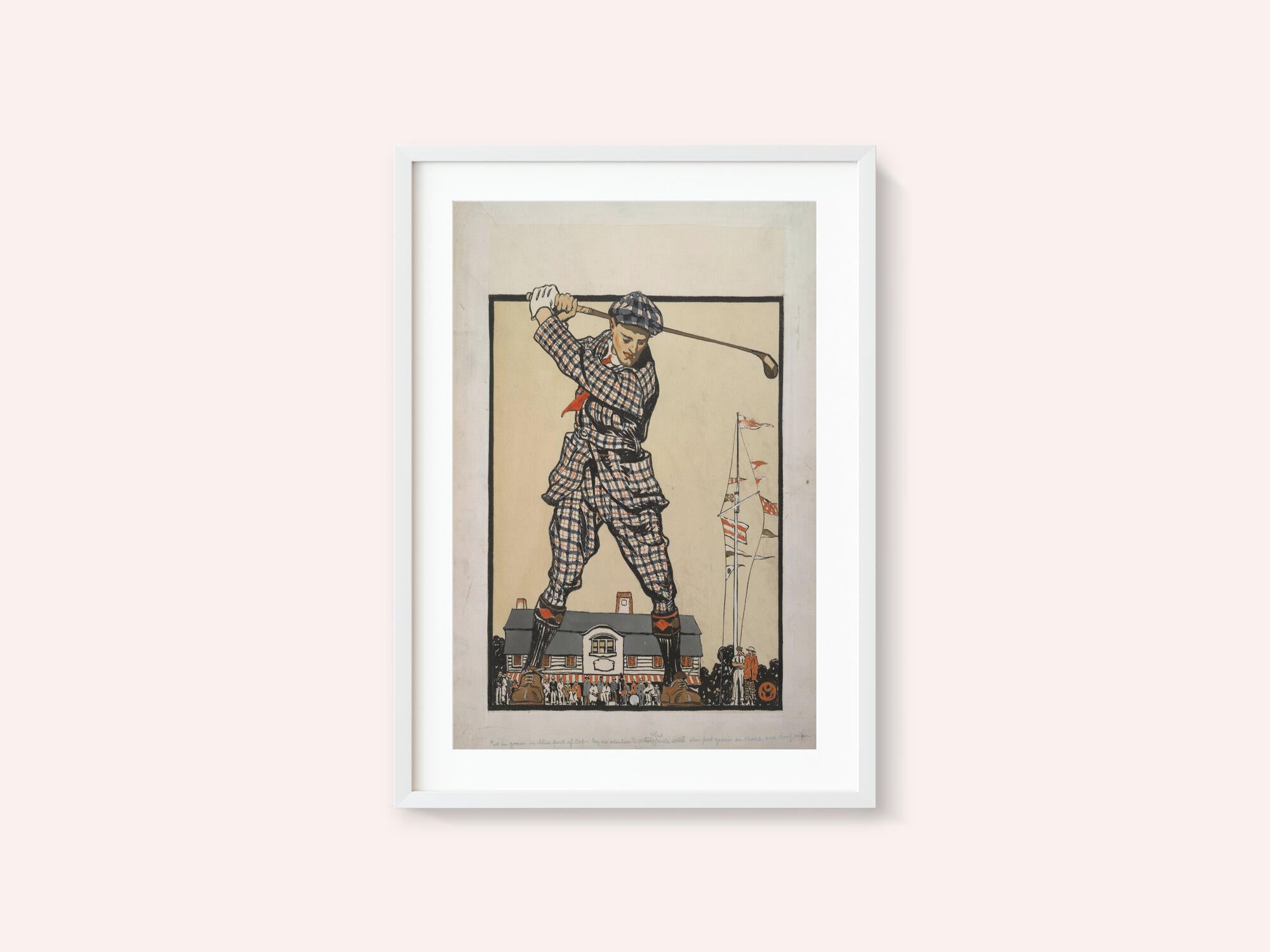 Man Swinging Golf Club (1915)