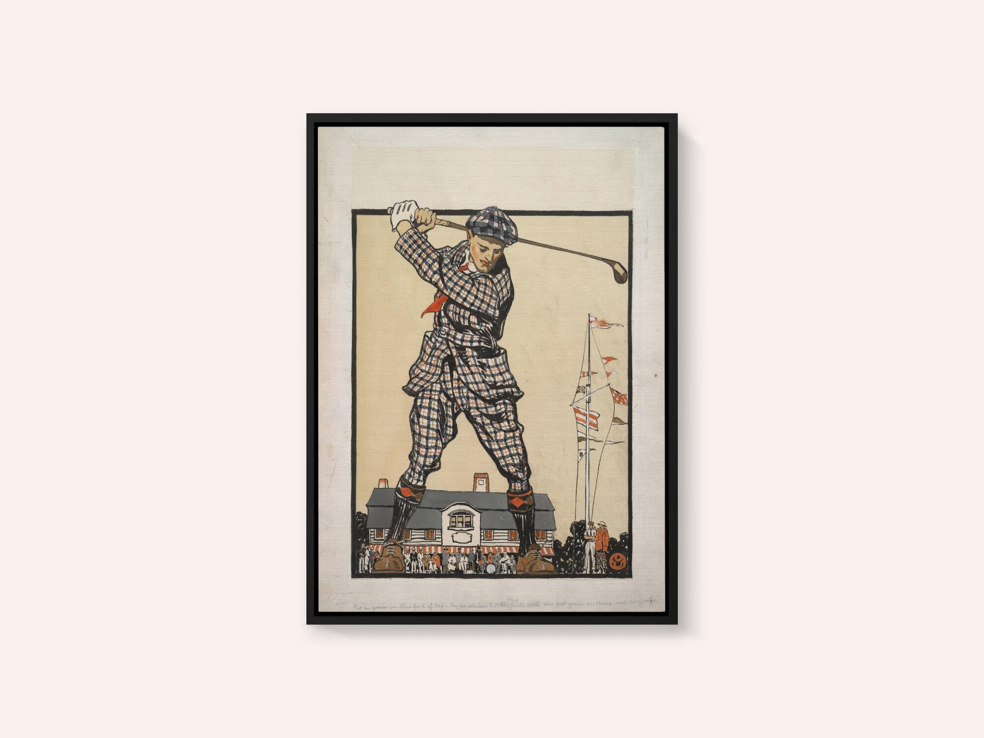 Man Swinging Golf Club (1915)