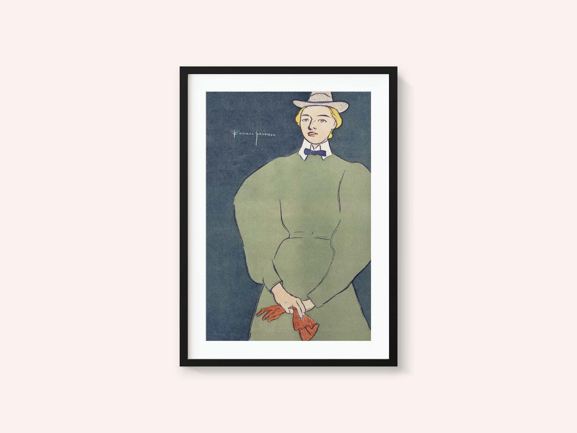 Woman Holding Gloves (1896)