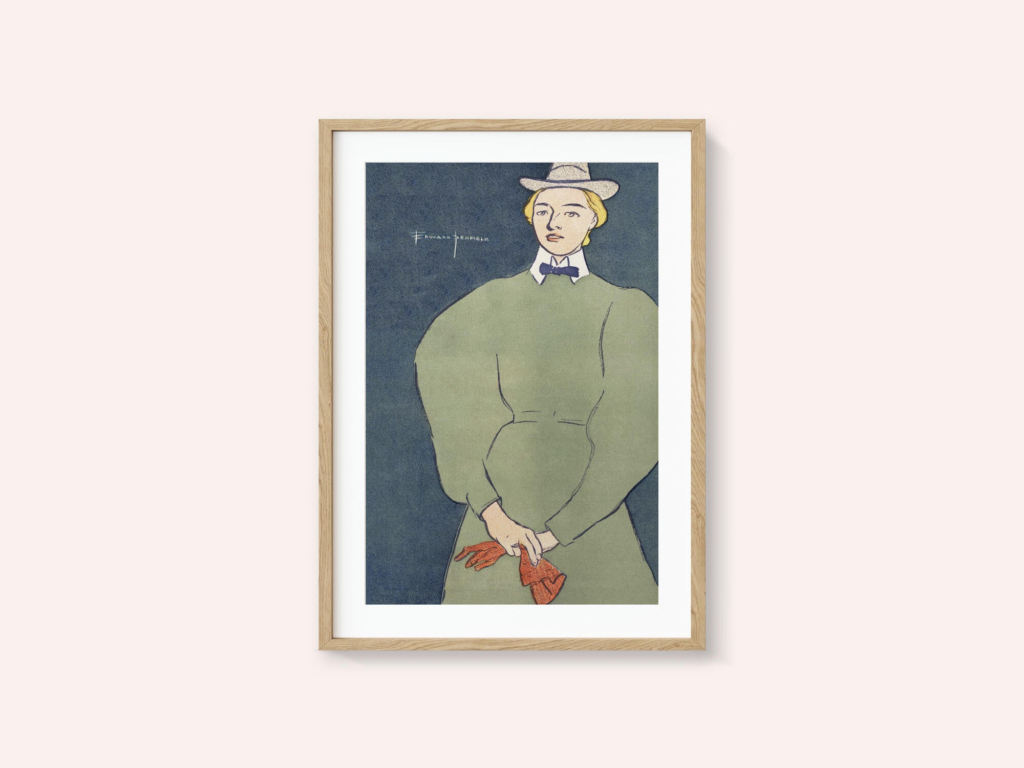 Woman Holding Gloves (1896)