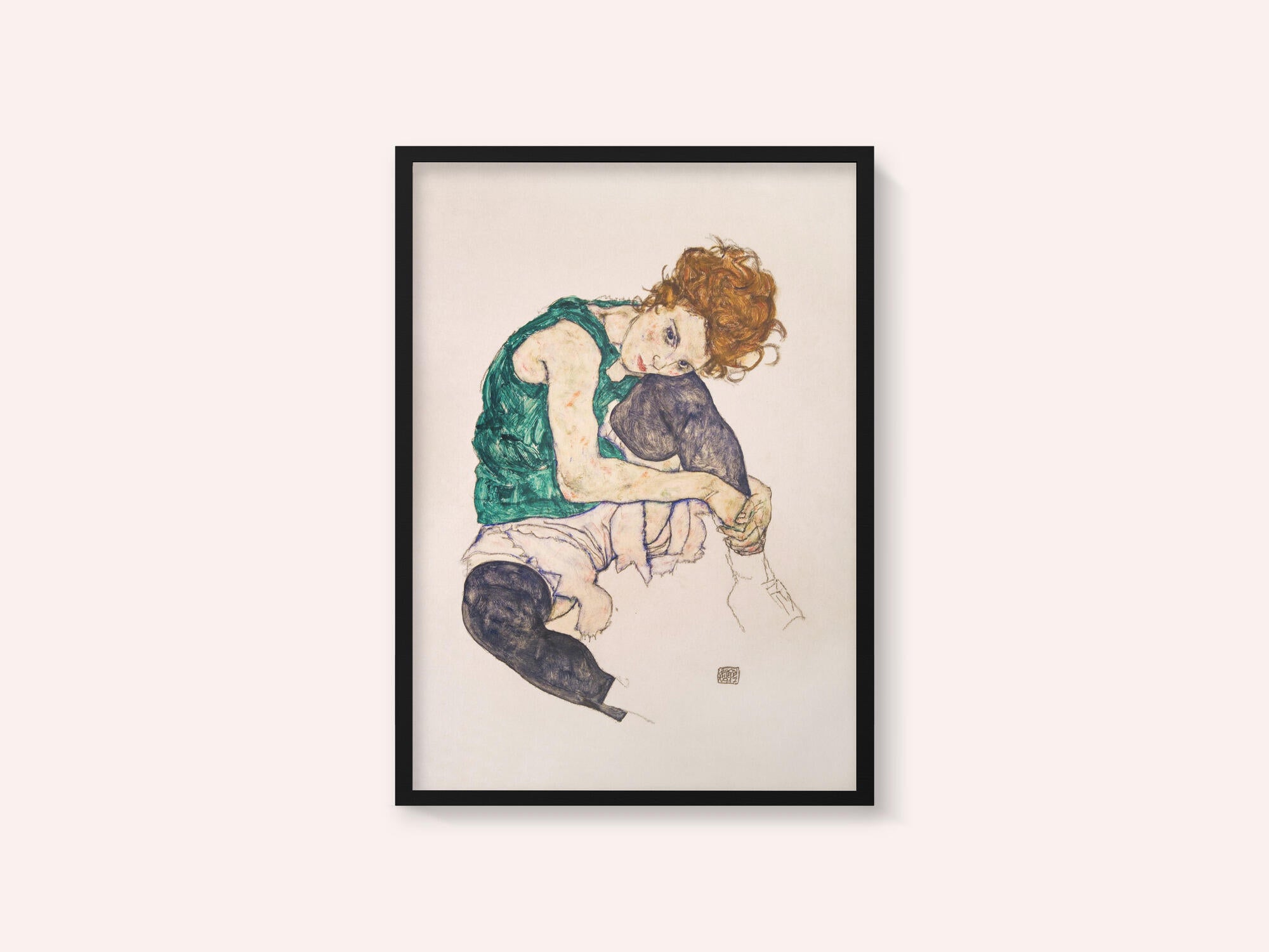 Seated Woman With Legs Drawn Up