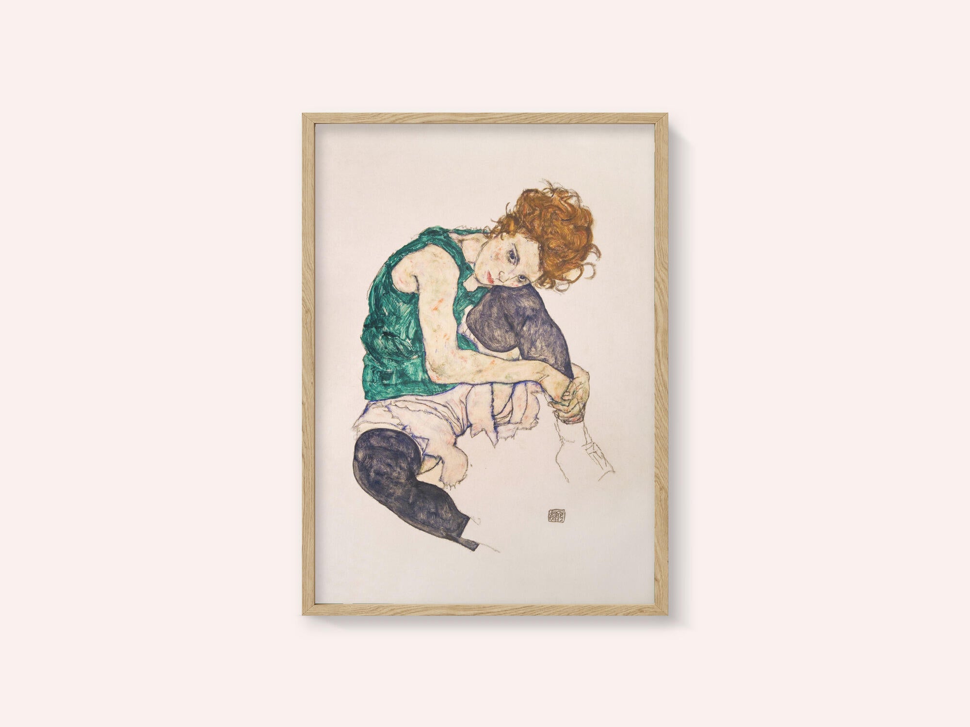 Seated Woman With Legs Drawn Up