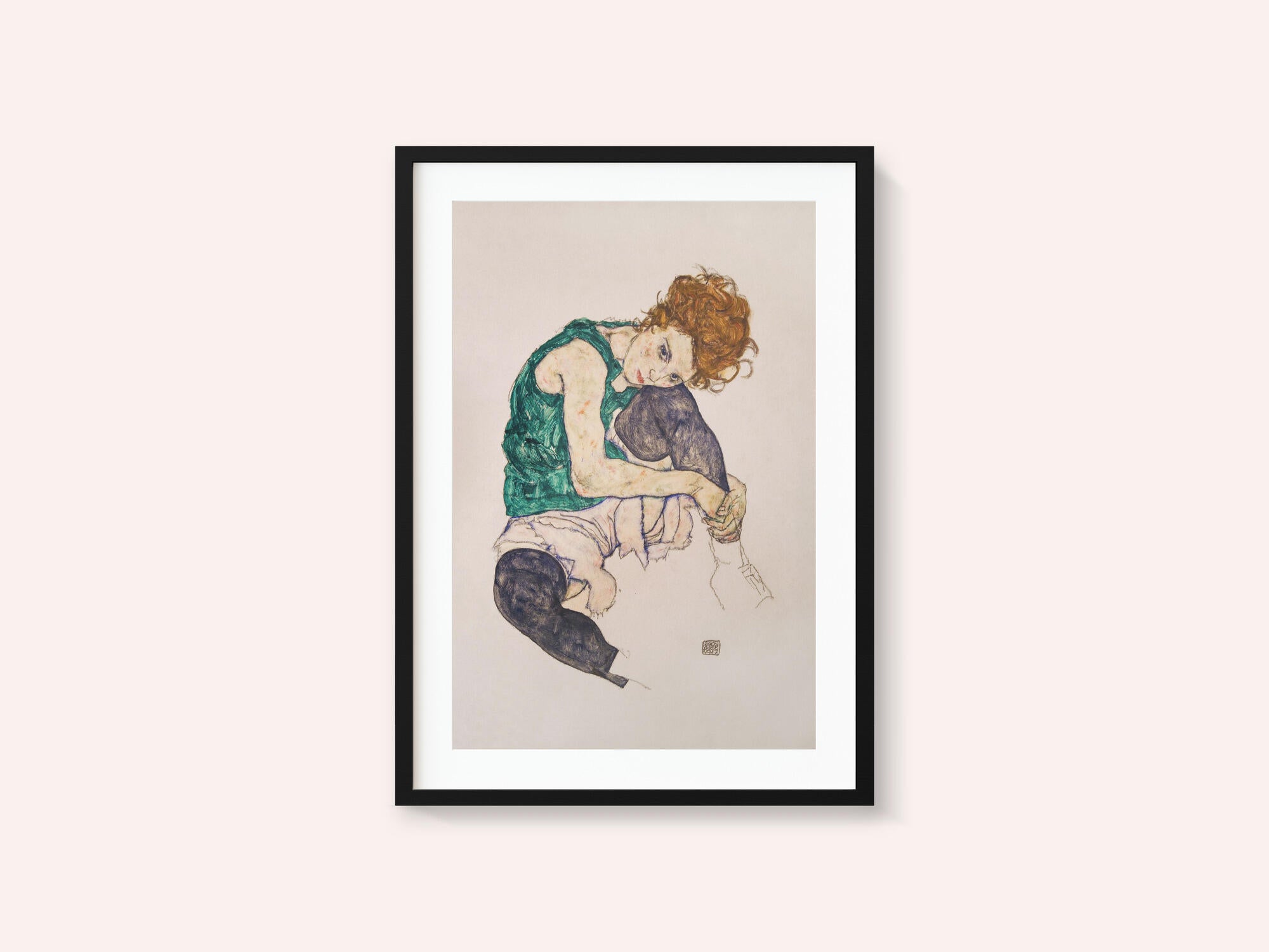 Seated Woman With Legs Drawn Up