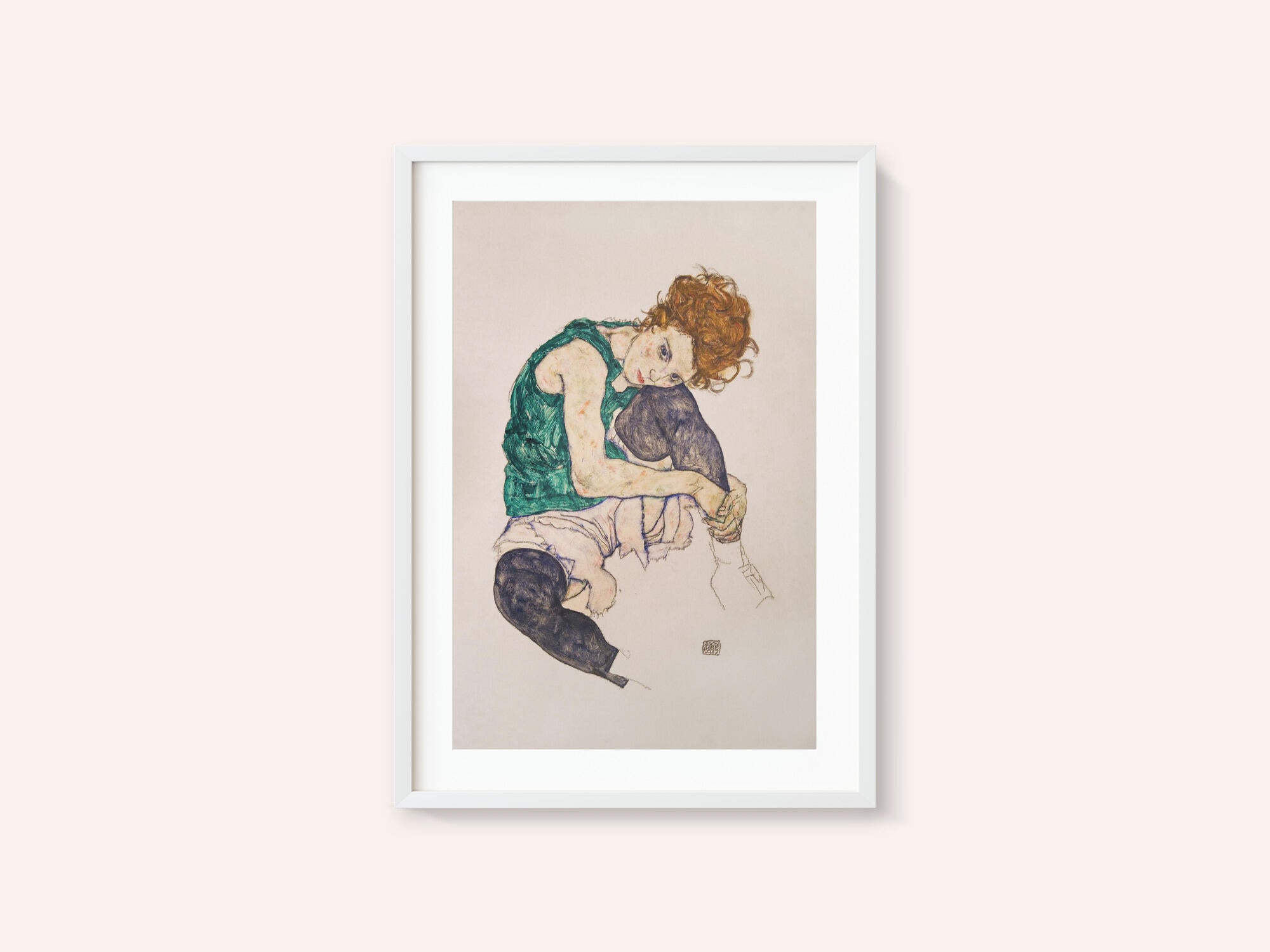 Seated Woman With Legs Drawn Up