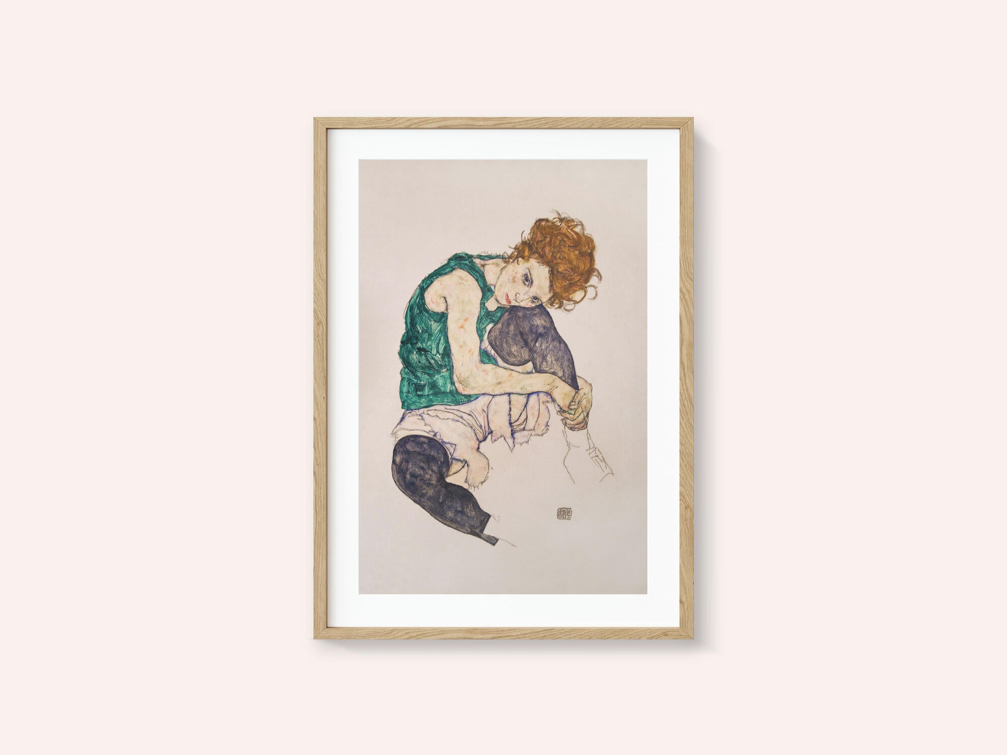 Seated Woman With Legs Drawn Up