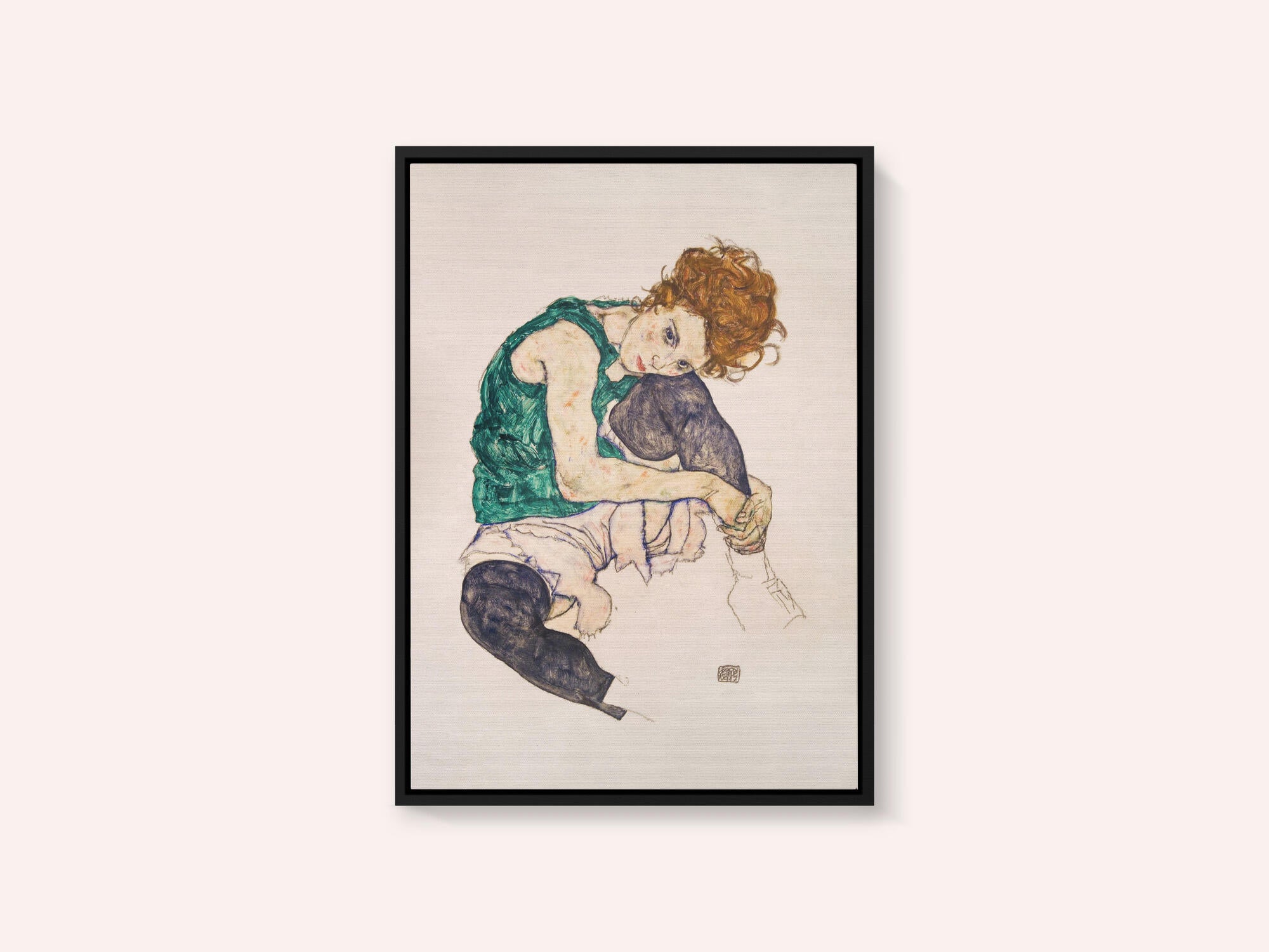 Seated Woman With Legs Drawn Up