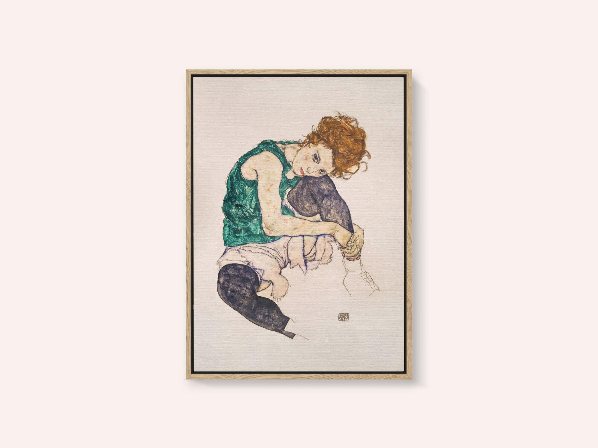 Seated Woman With Legs Drawn Up