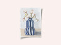 Flowers in a striped vase II