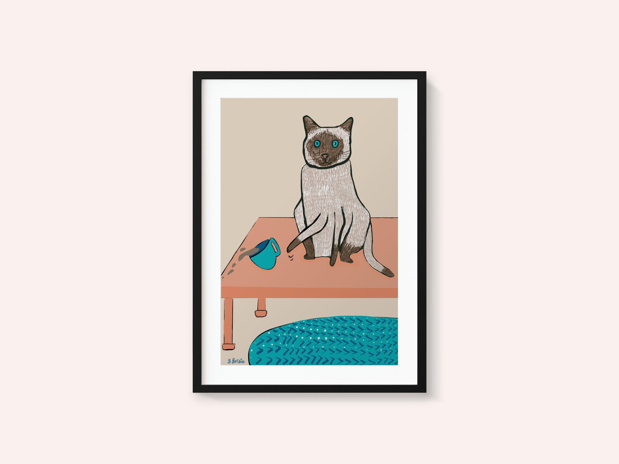 Naughty cat humour