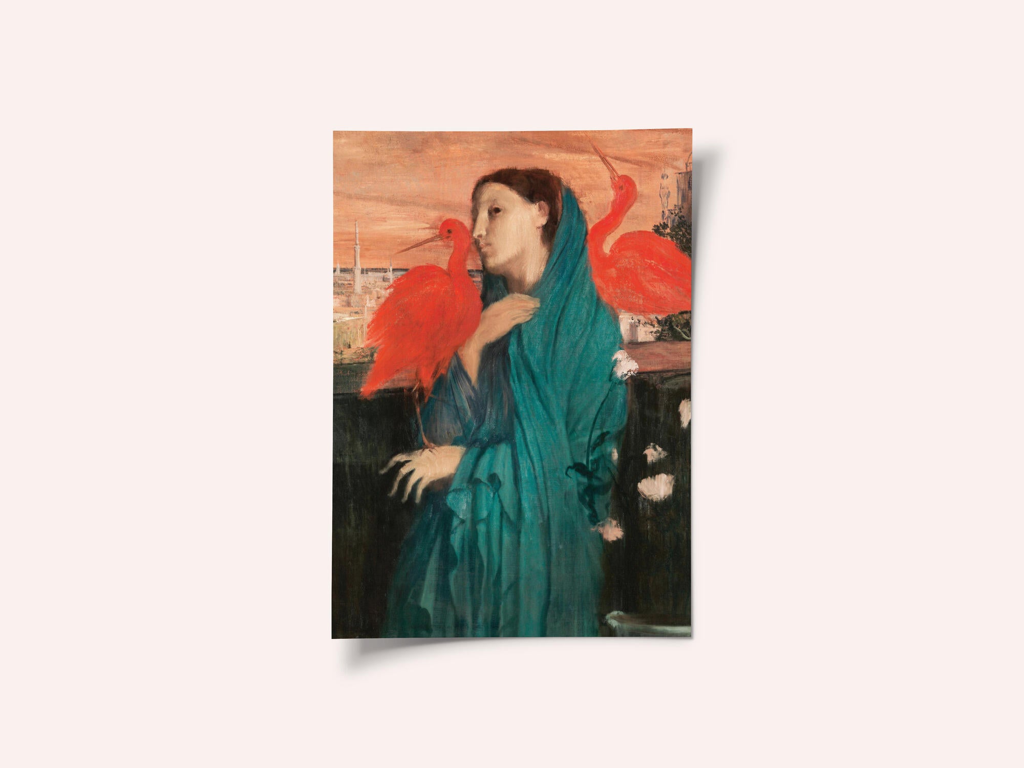 Young Woman With Ibis