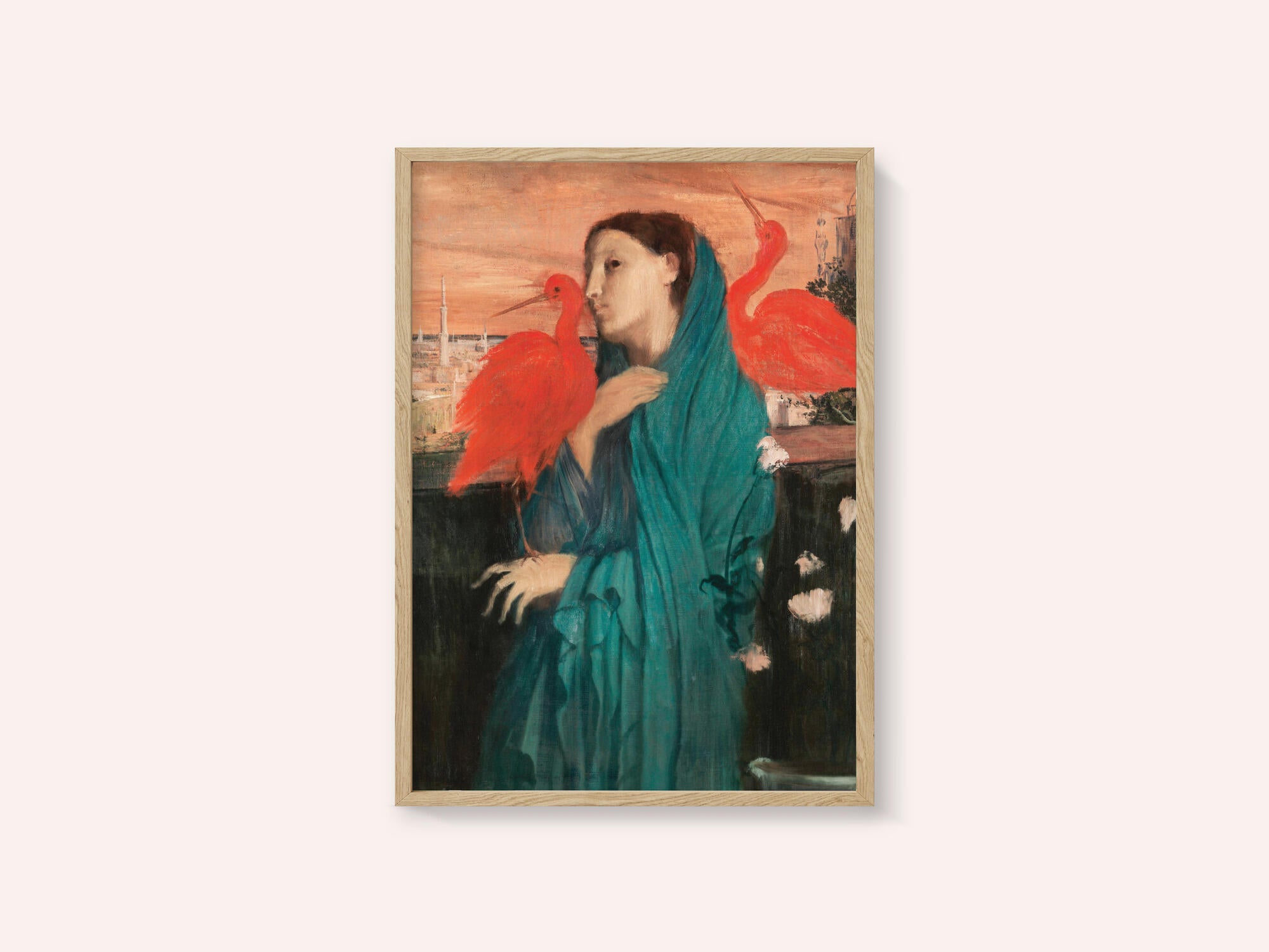 Young Woman With Ibis