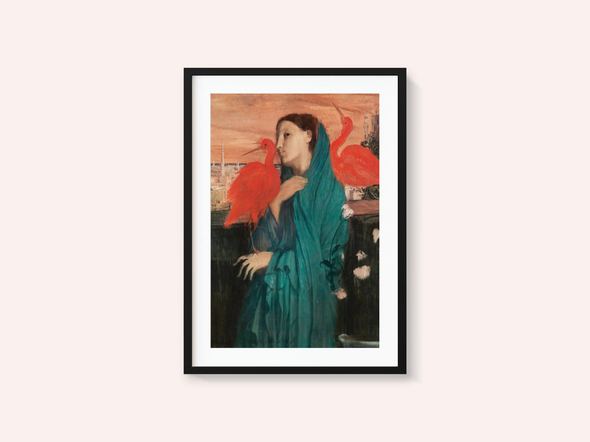 Young Woman With Ibis