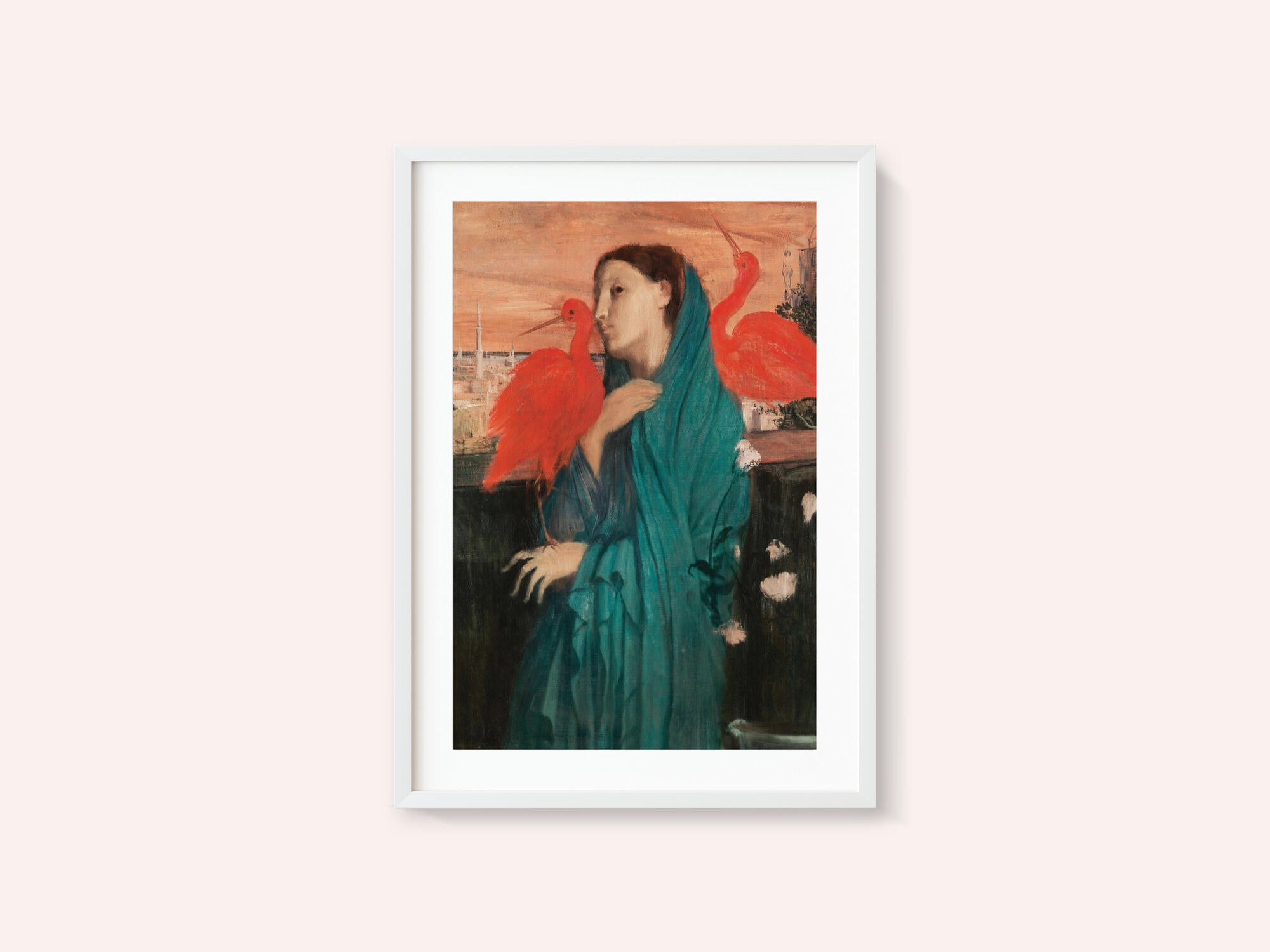 Young Woman With Ibis