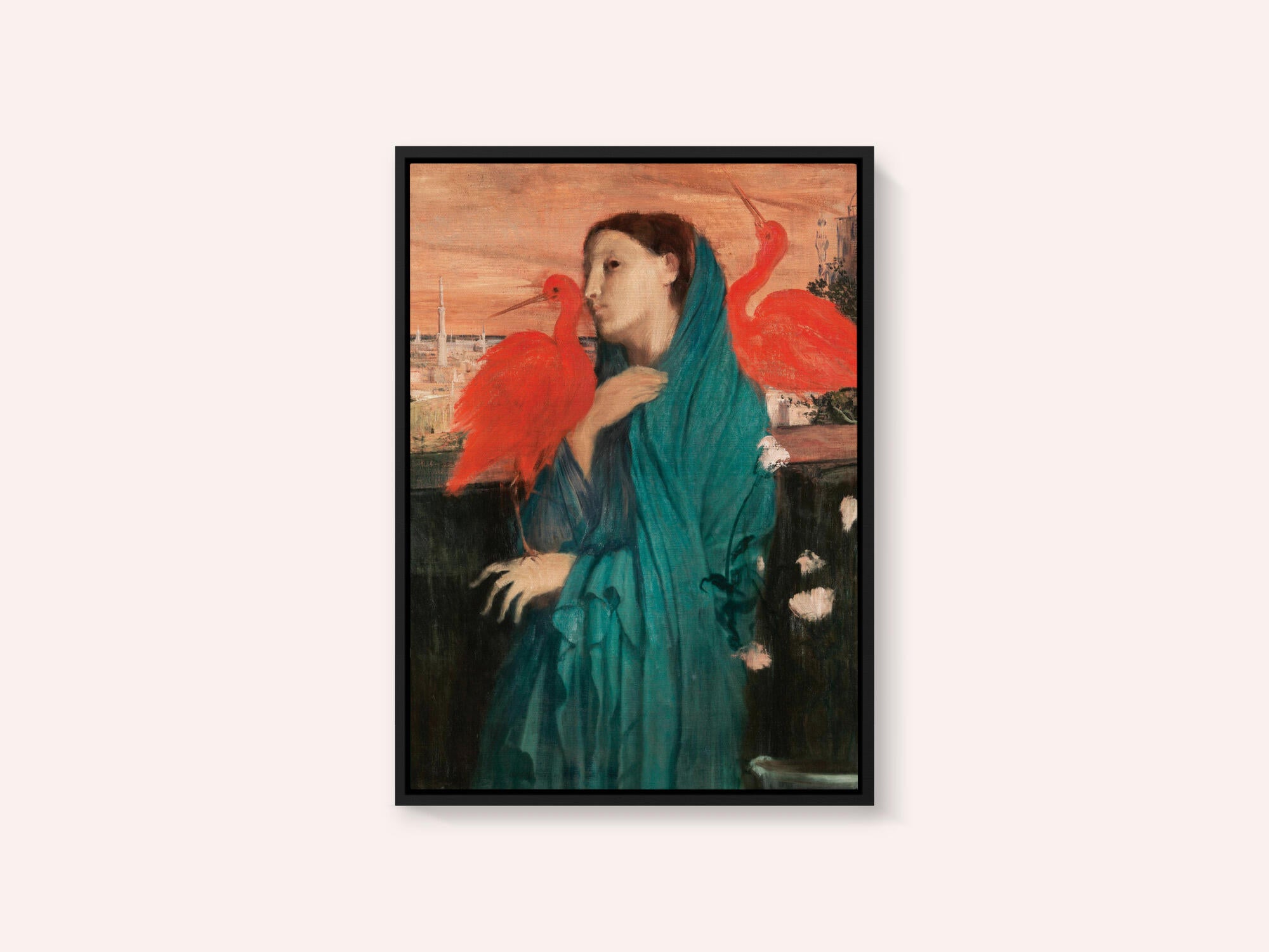 Young Woman With Ibis