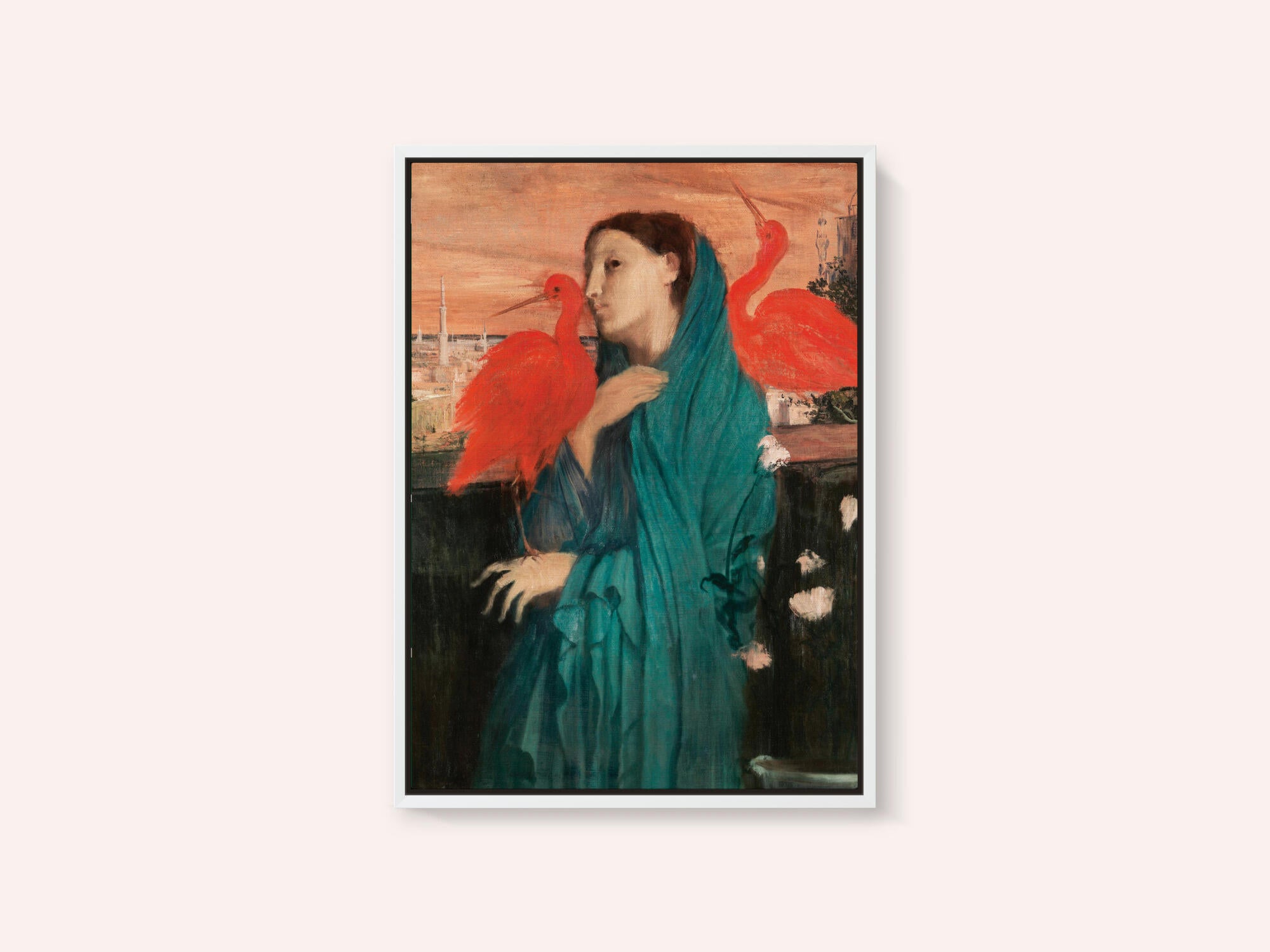 Young Woman With Ibis