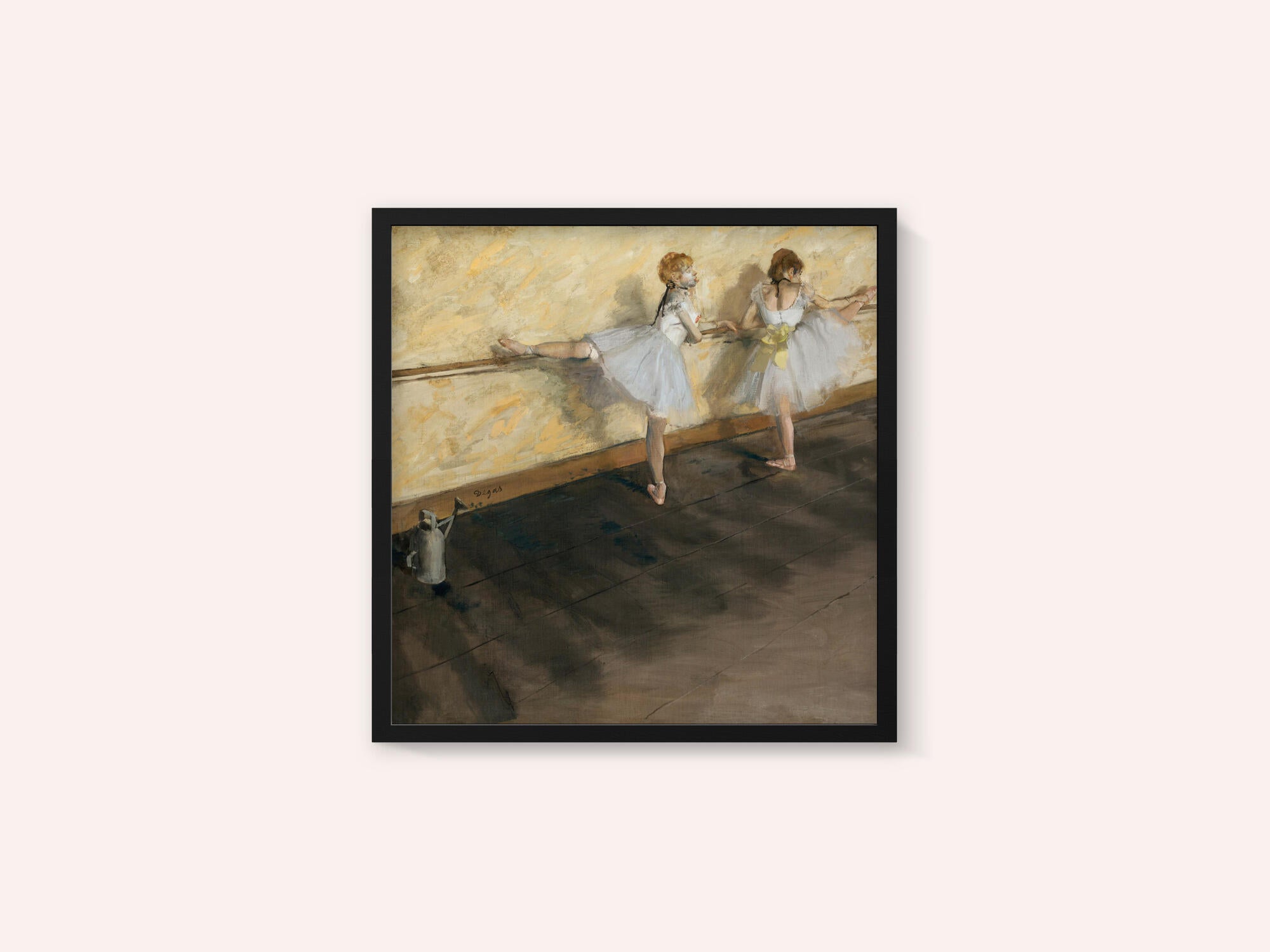 Dancers Practicing At the Barre