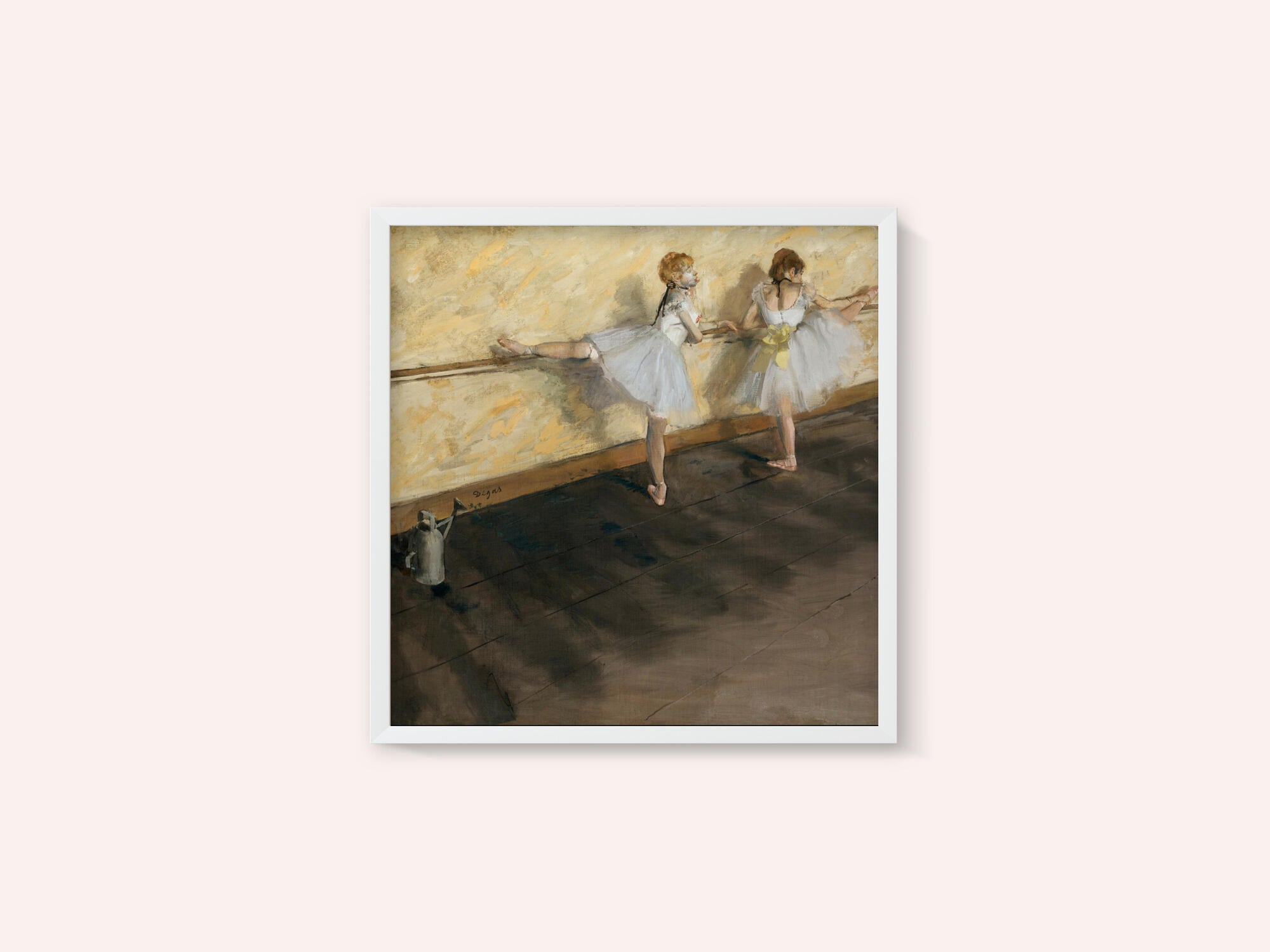 Dancers Practicing At the Barre