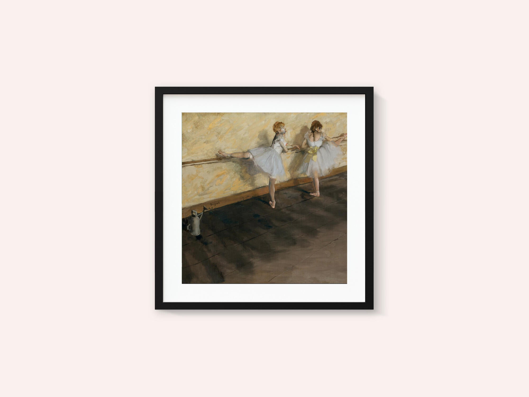 Dancers Practicing At the Barre