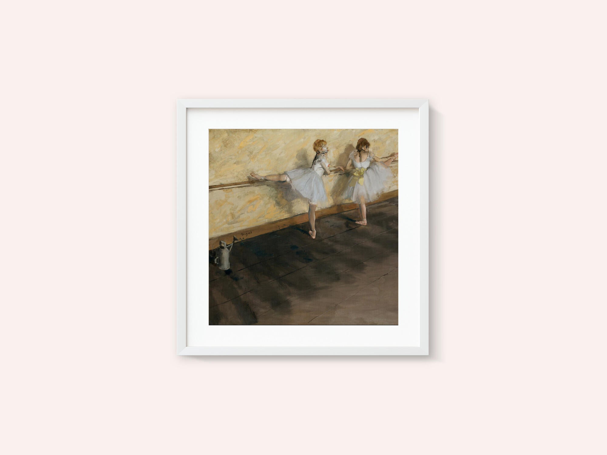Dancers Practicing At the Barre