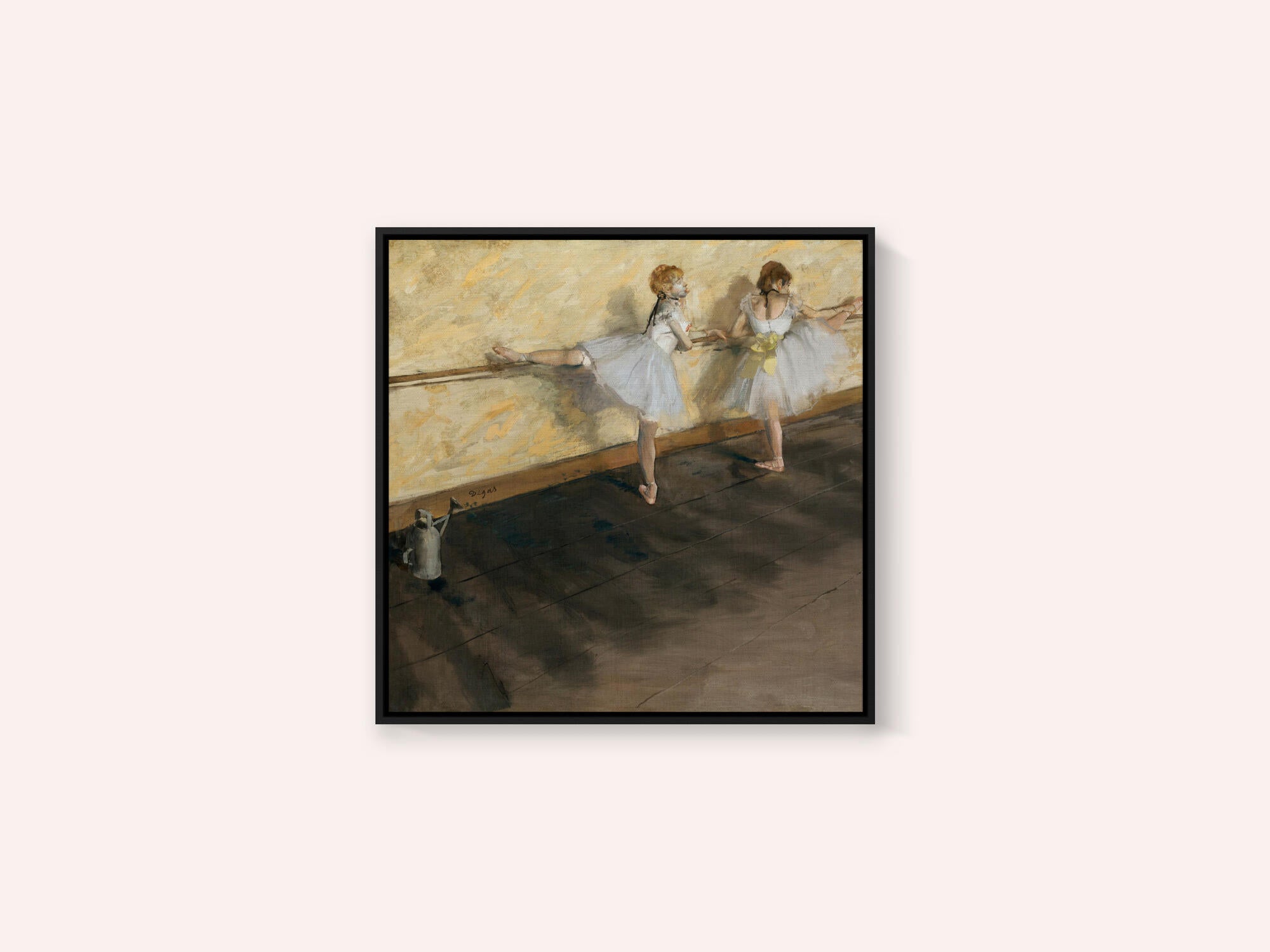 Dancers Practicing At the Barre