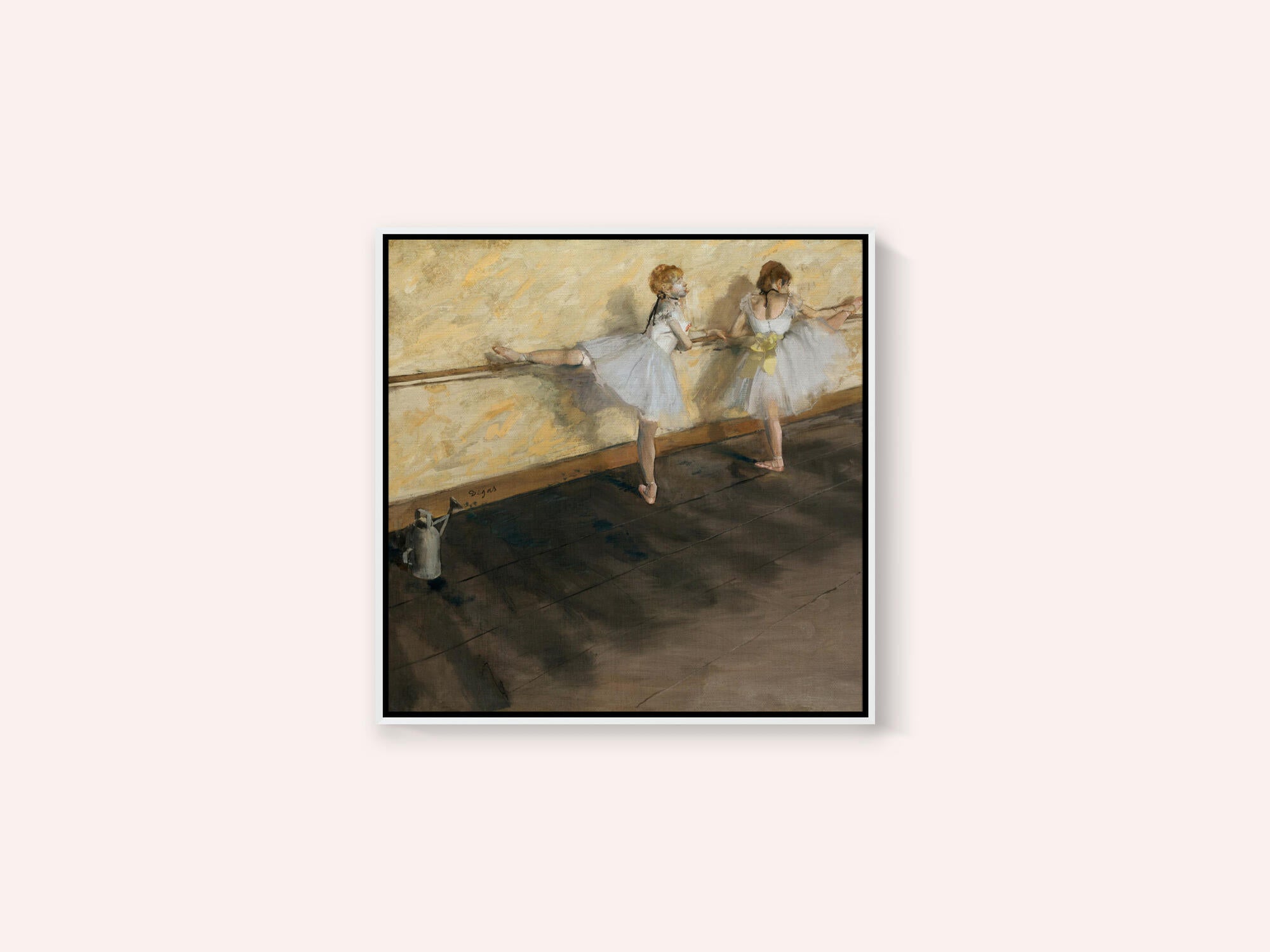 Dancers Practicing At the Barre