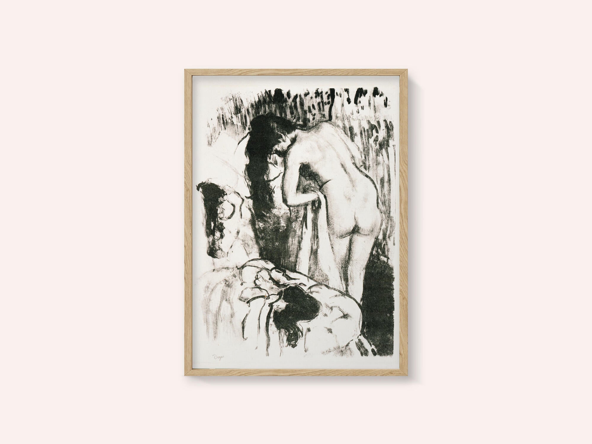 Nude Woman Standing, Drying Herself No.2