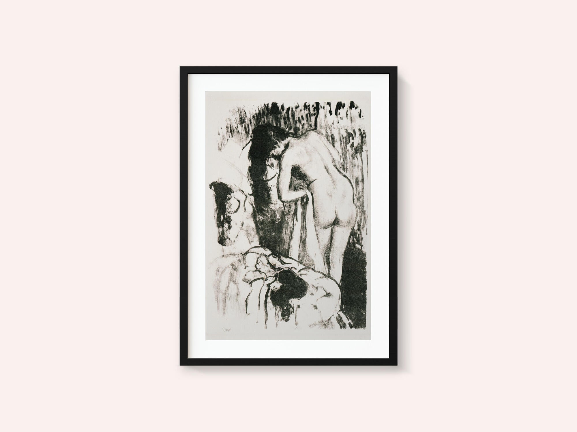 Nude Woman Standing, Drying Herself No.2