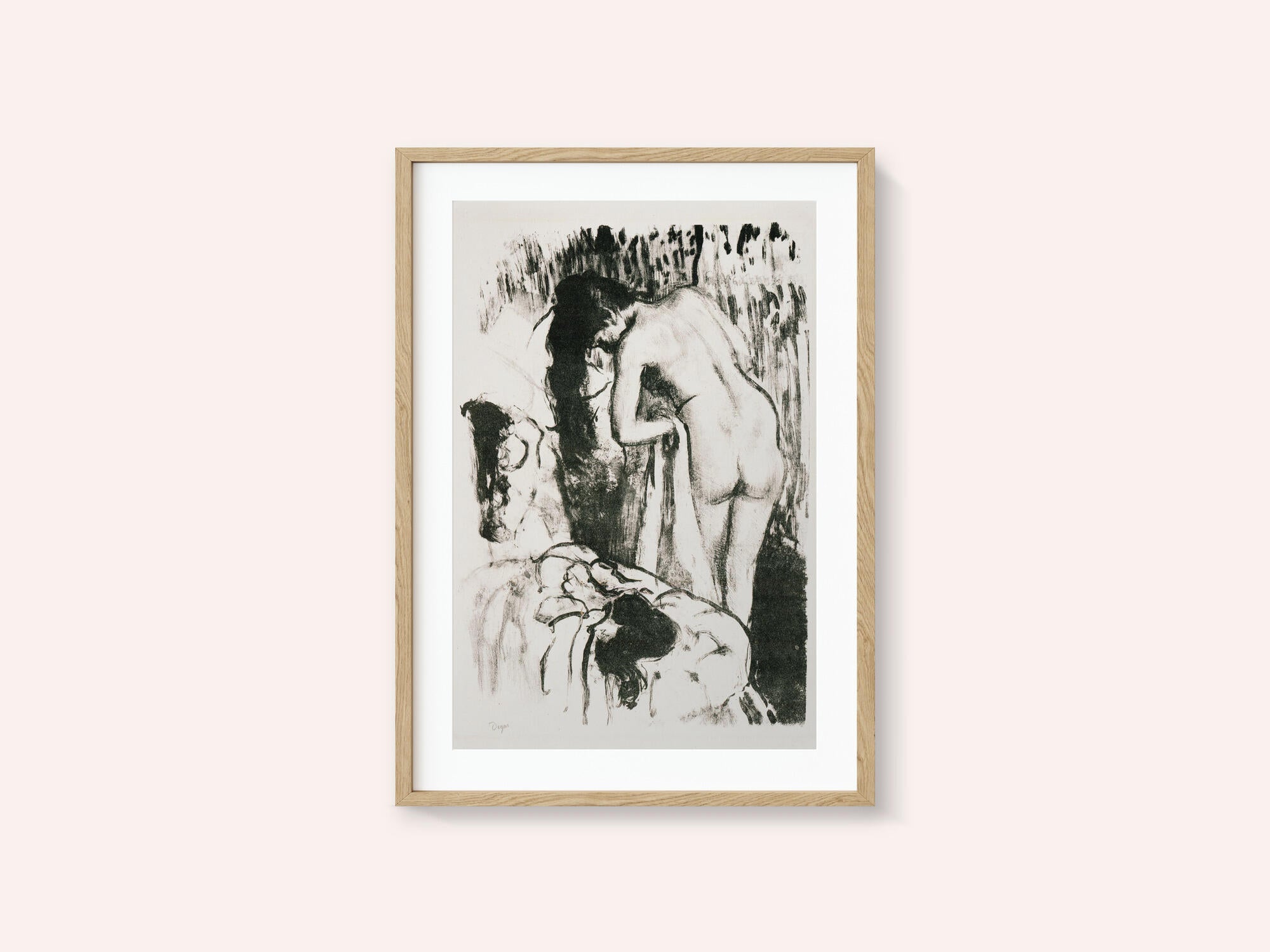 Nude Woman Standing, Drying Herself No.2
