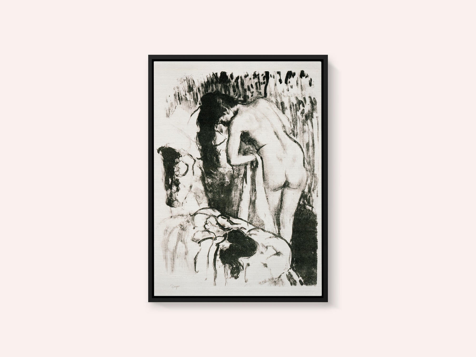 Nude Woman Standing, Drying Herself No.2