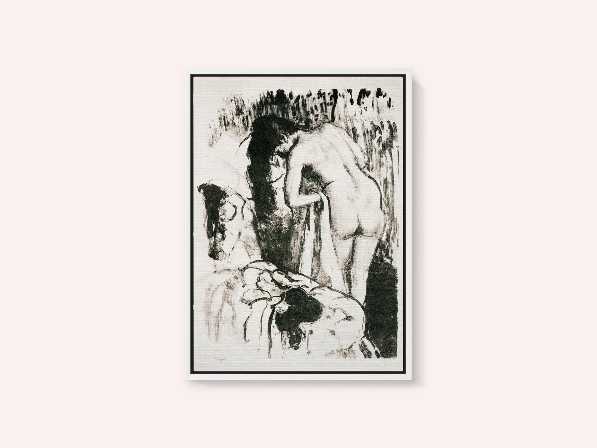 Nude Woman Standing, Drying Herself No.2