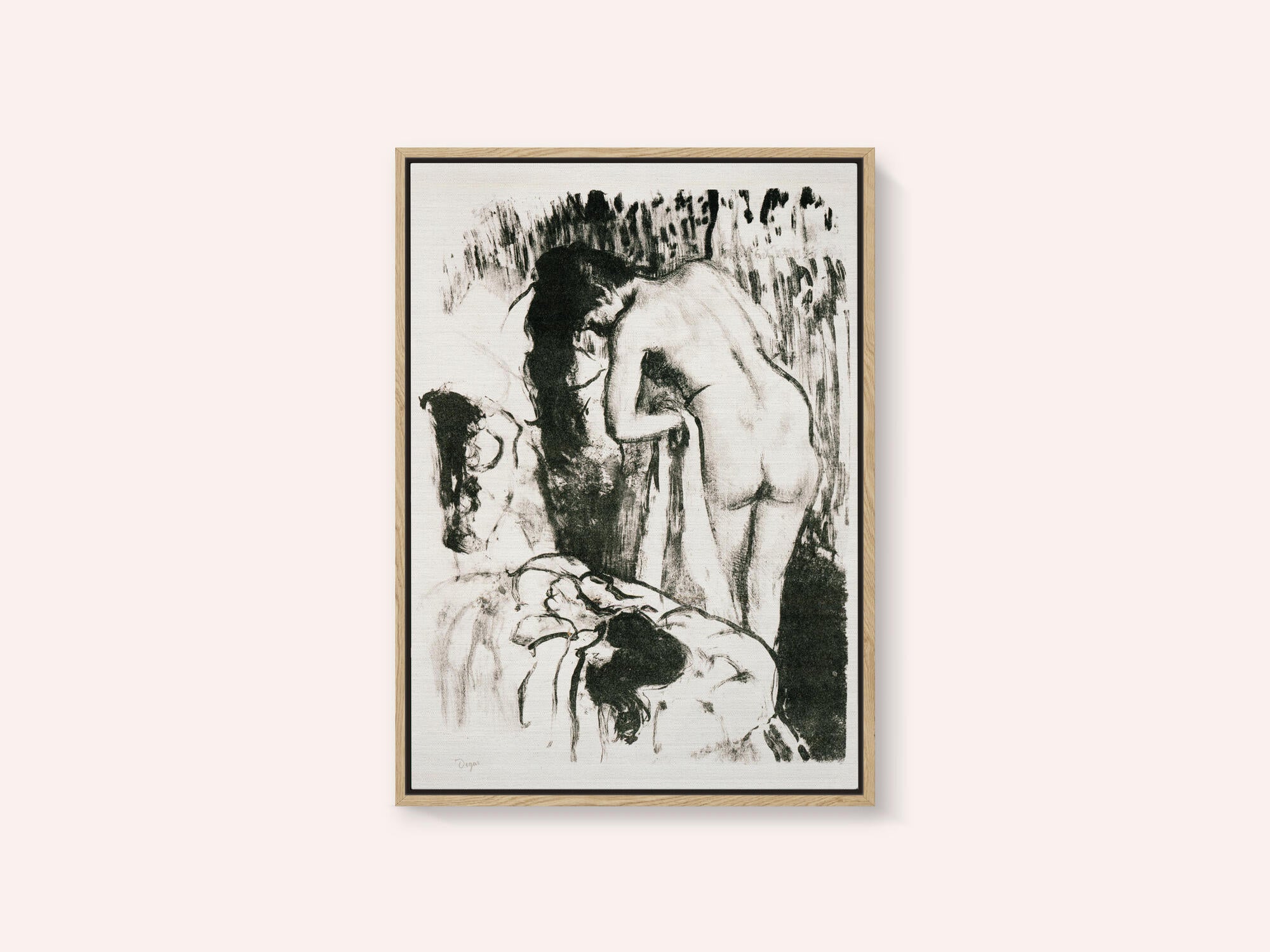 Nude Woman Standing, Drying Herself No.2