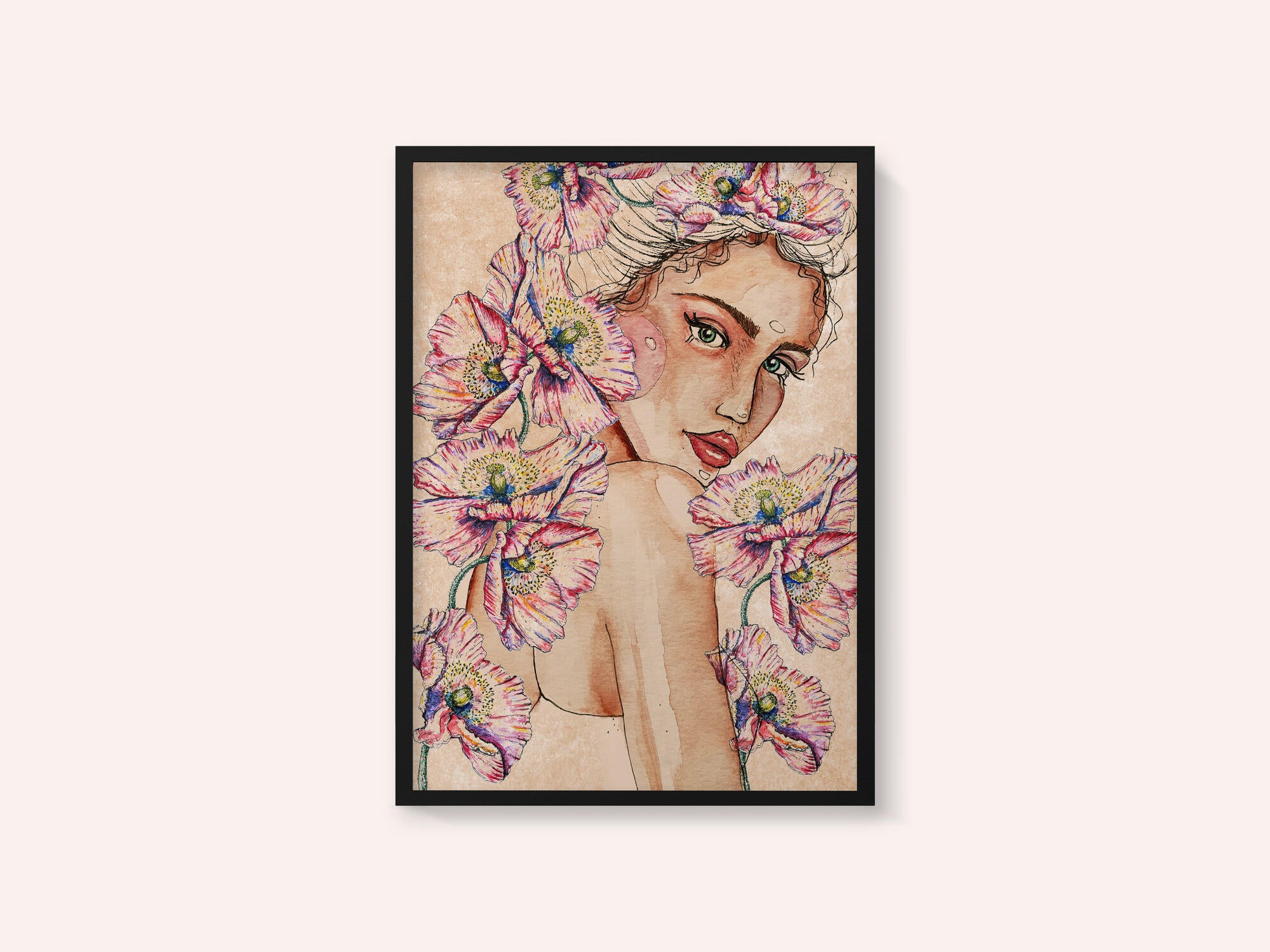 Woman wih Poppies