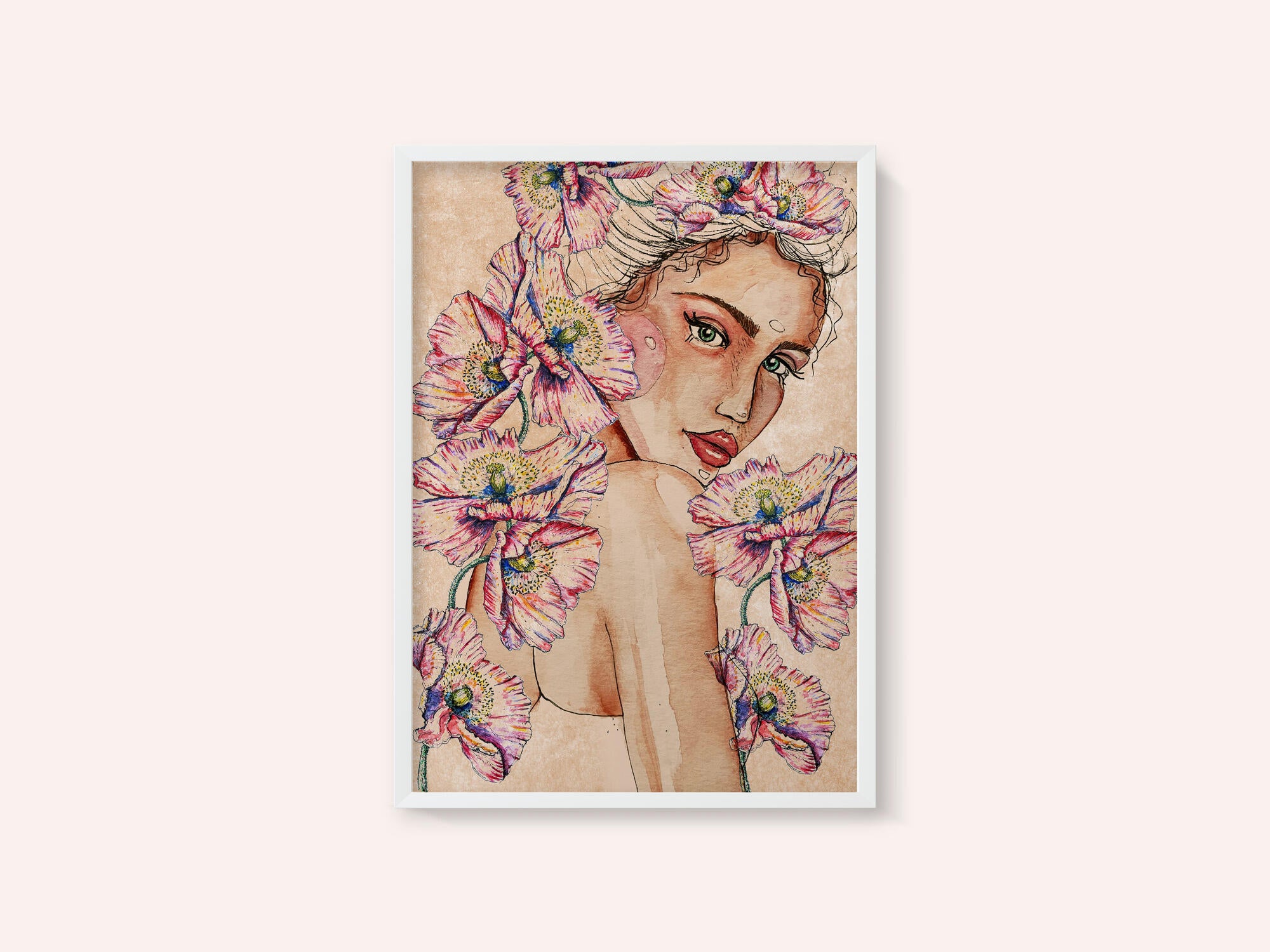 Woman wih Poppies