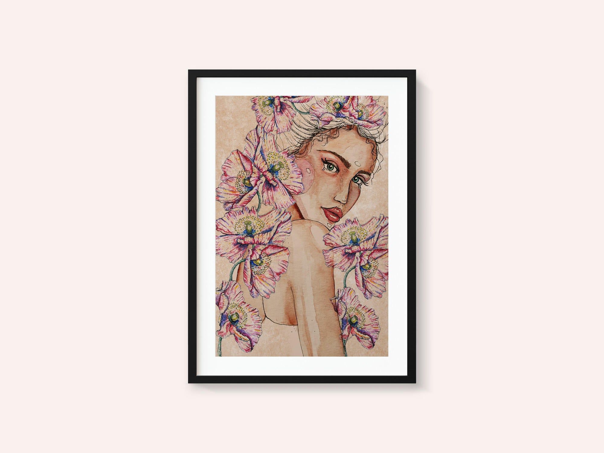 Woman wih Poppies