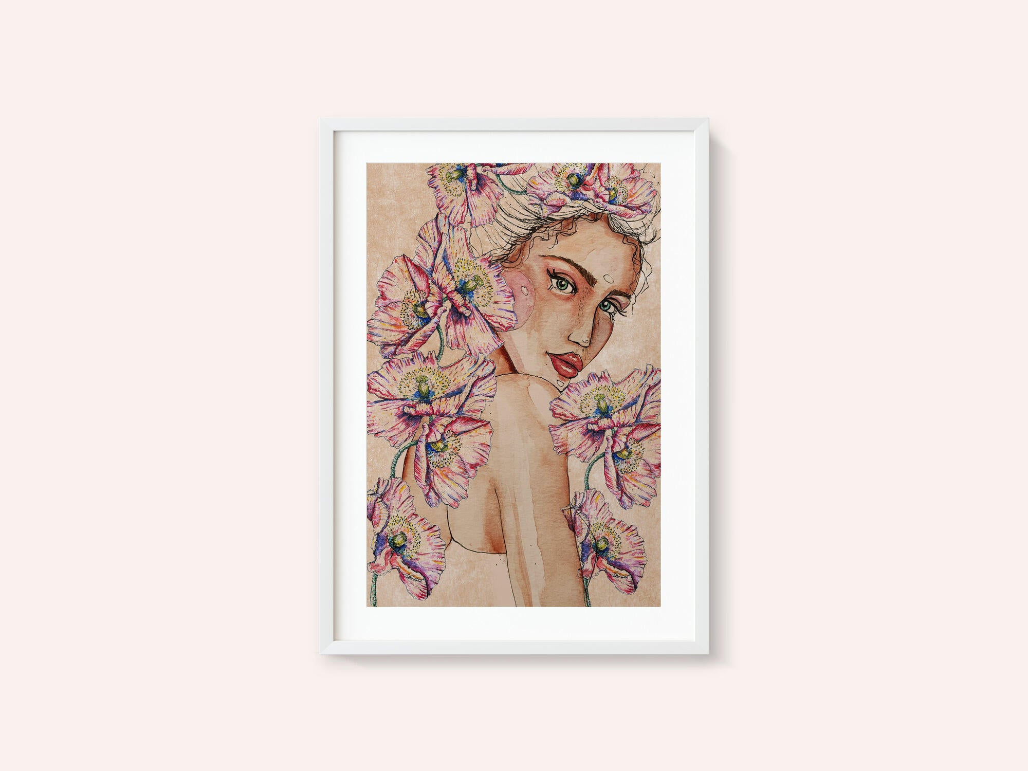 Woman wih Poppies