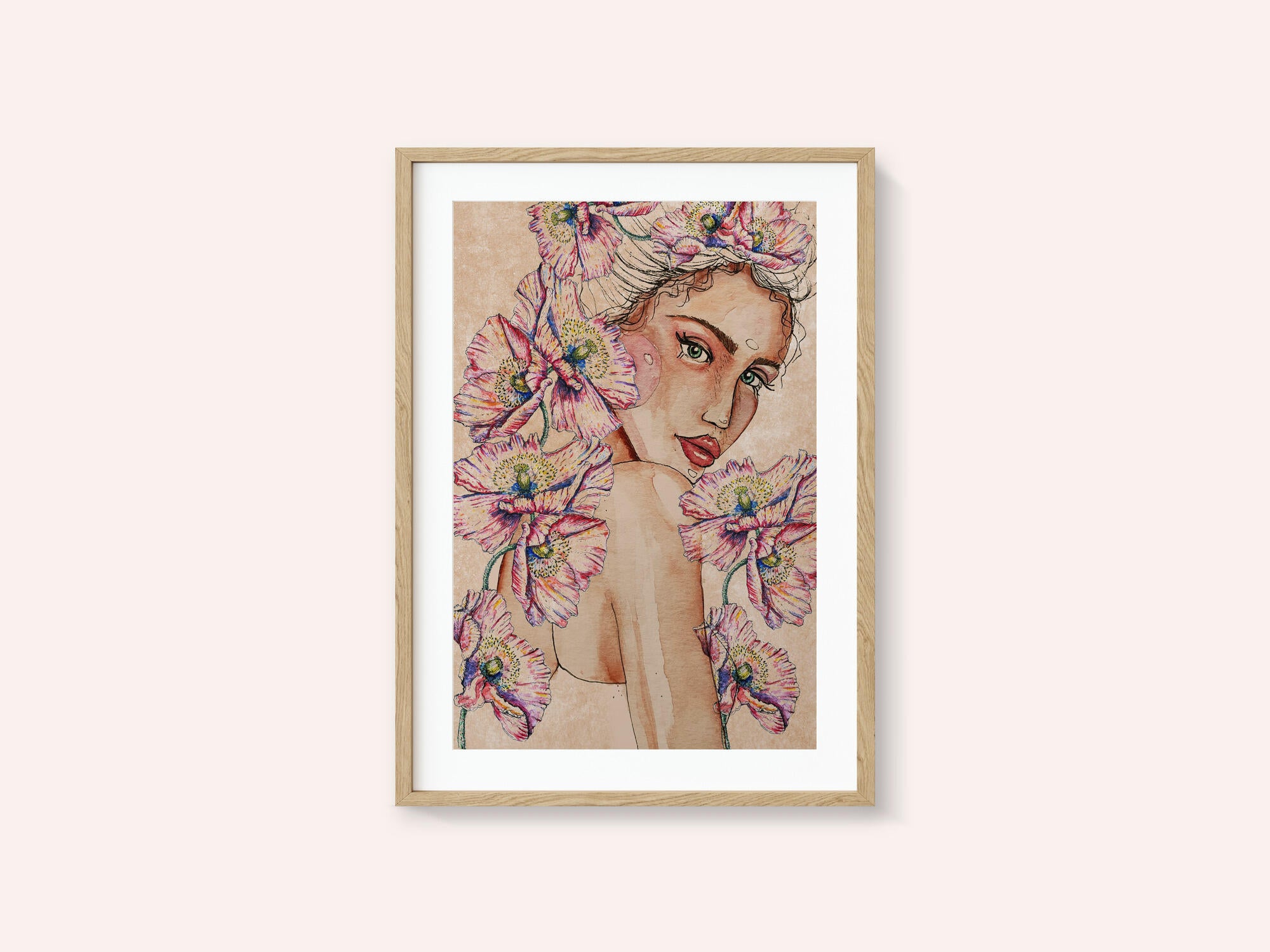 Woman wih Poppies