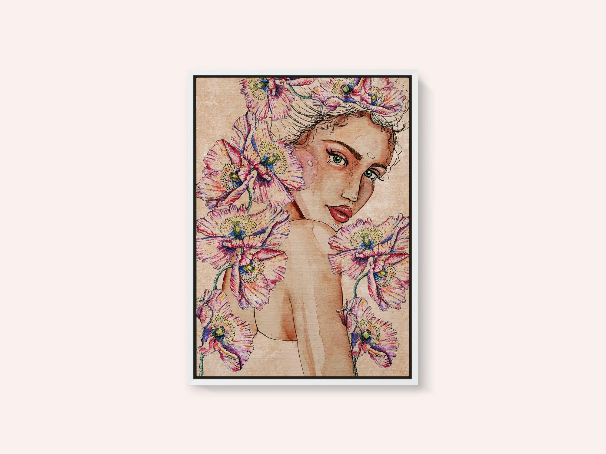 Woman wih Poppies