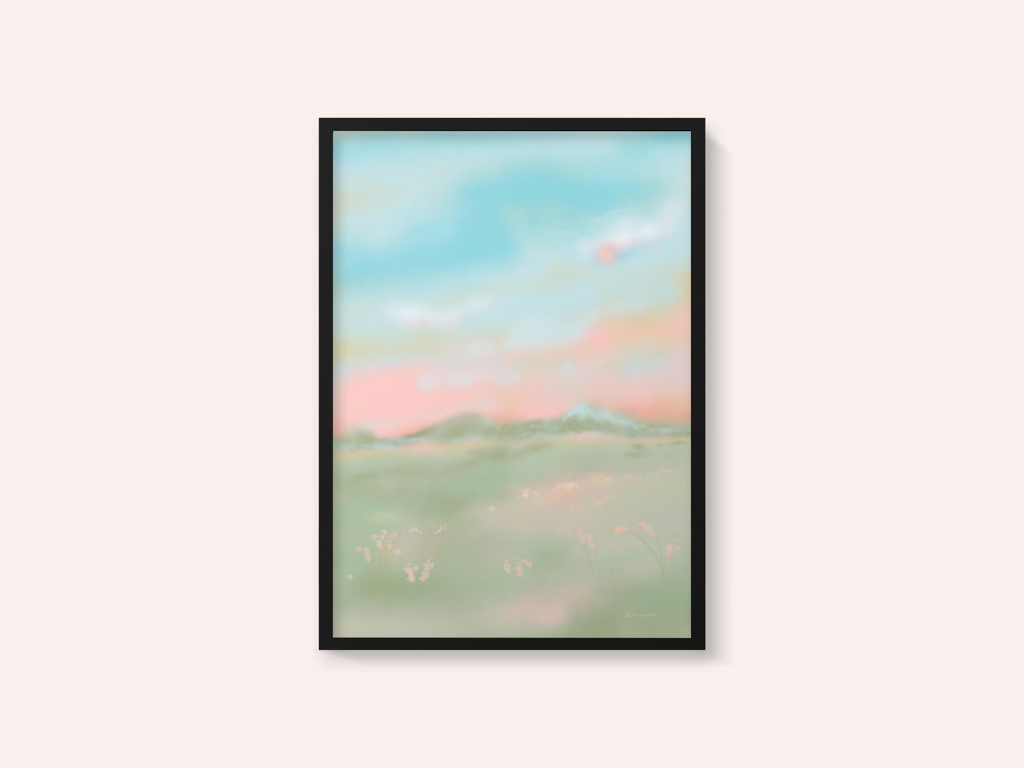 Dreamy Pastel Meadow