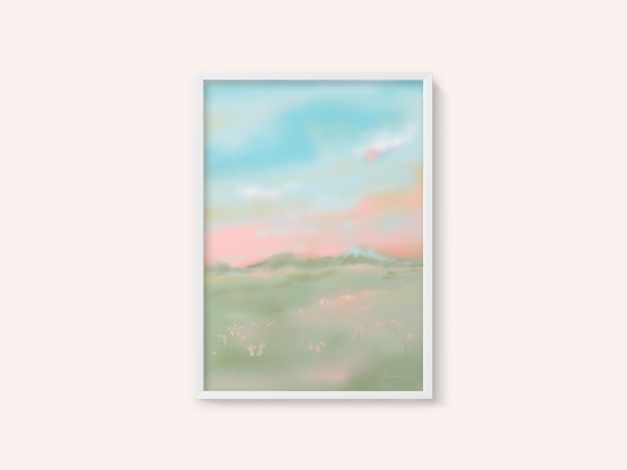 Dreamy Pastel Meadow