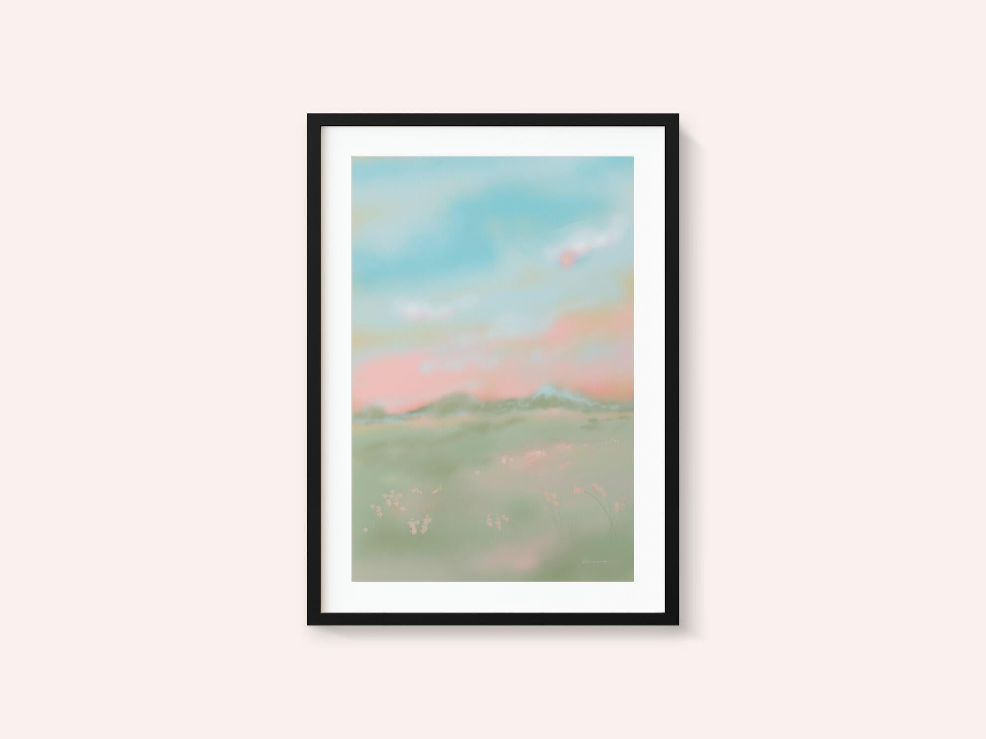 Dreamy Pastel Meadow