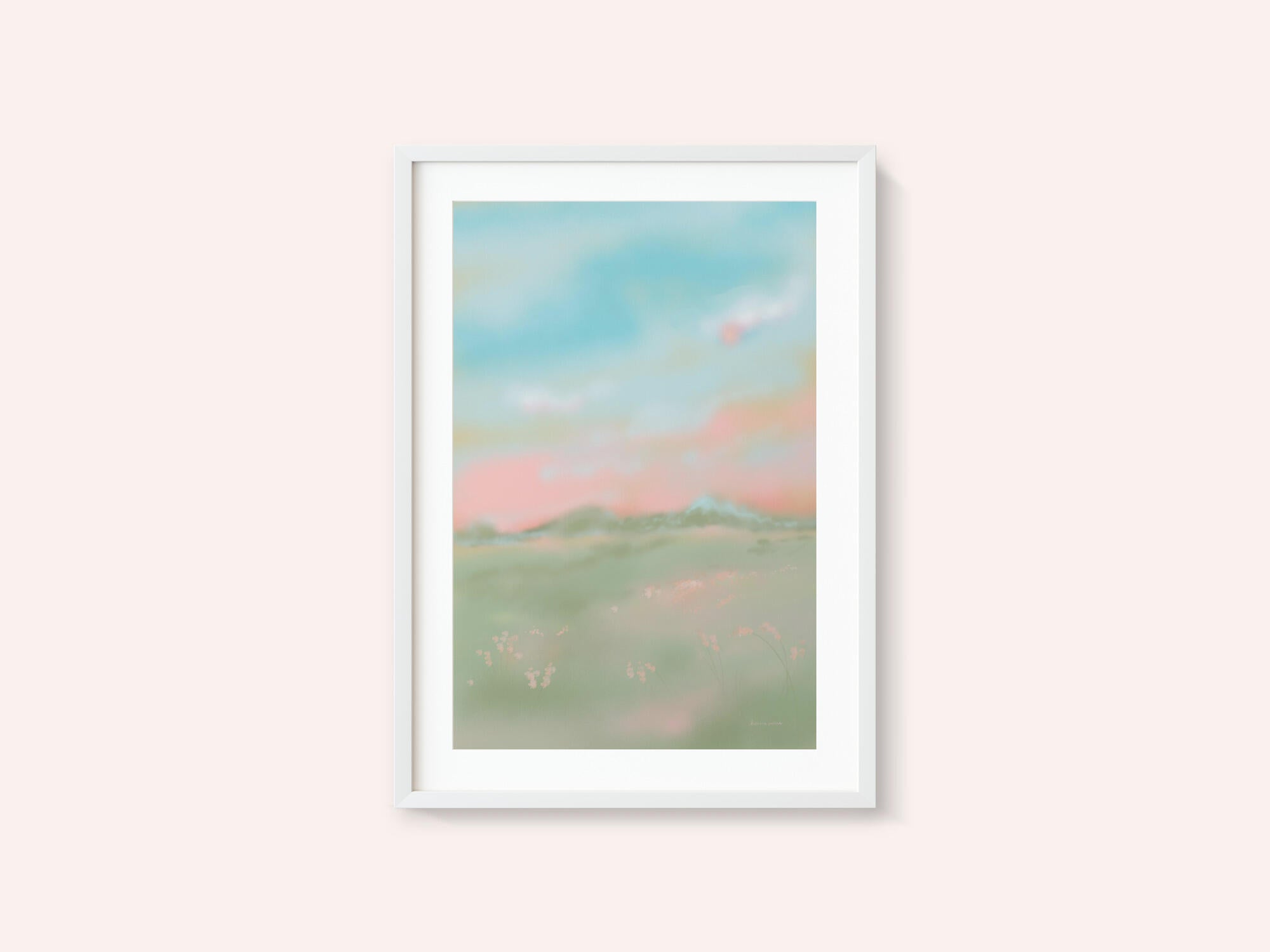 Dreamy Pastel Meadow
