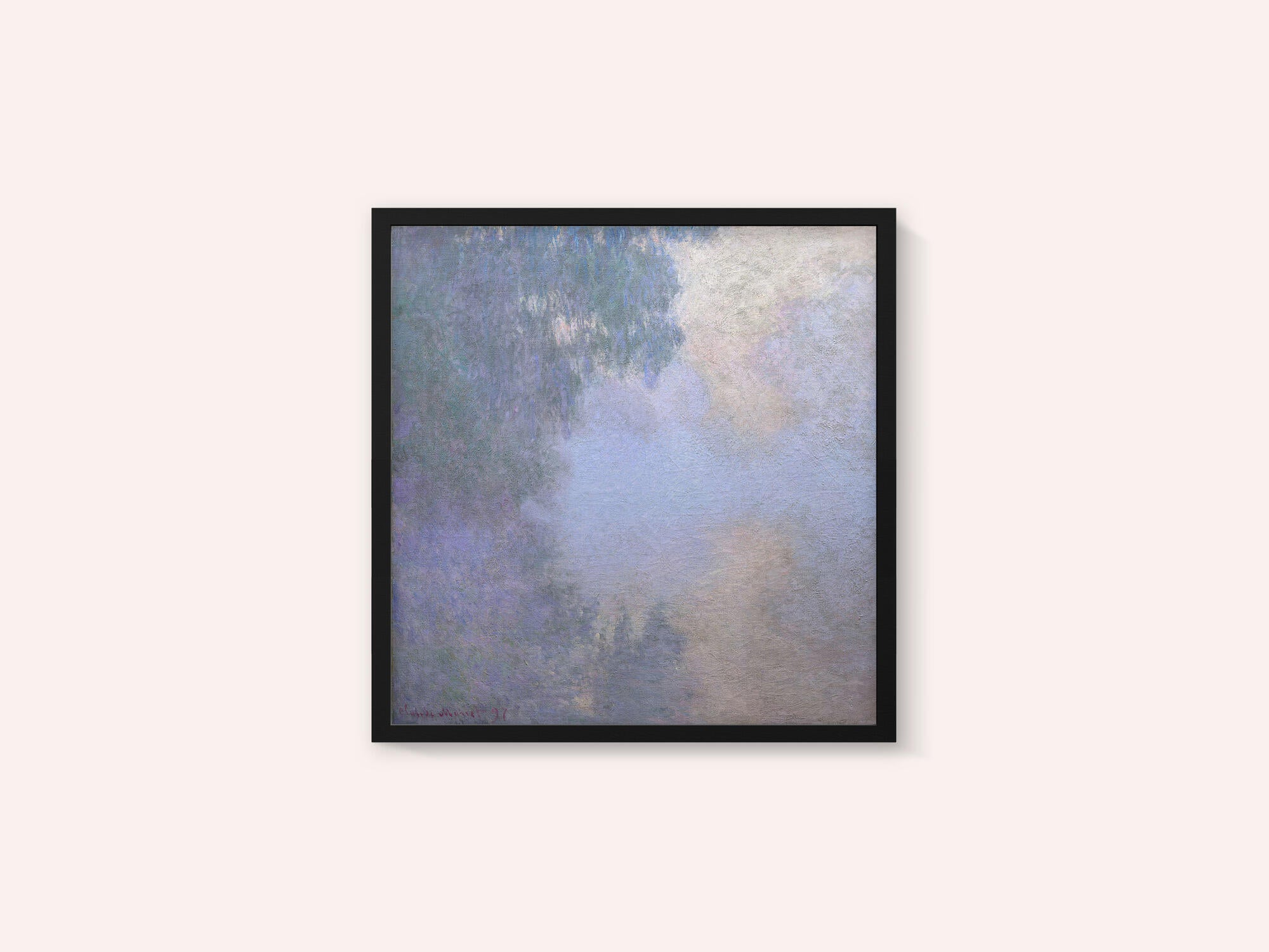 Morning On the Seine Near Giverny (1897) By Claude Monet Copy