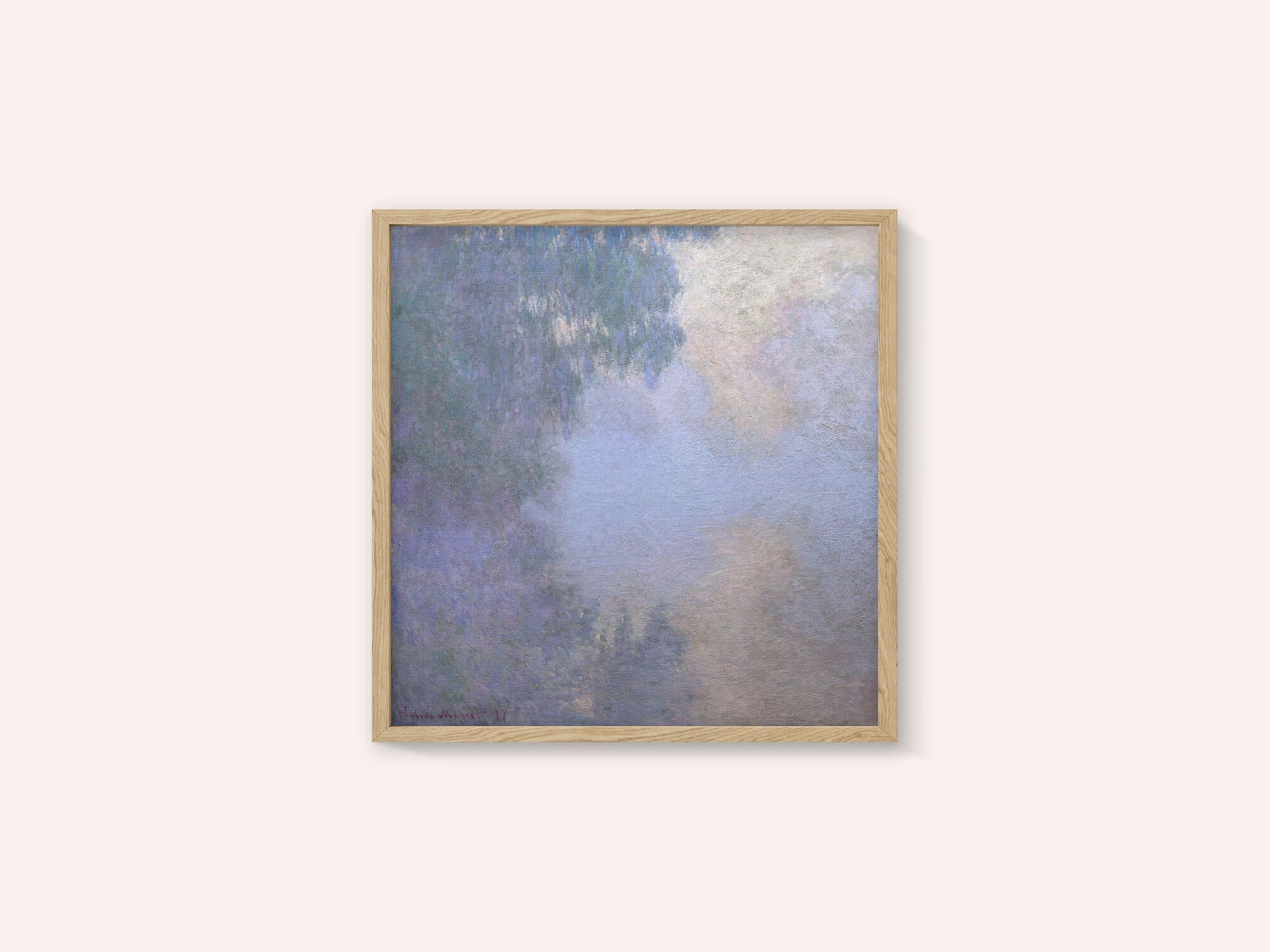Morning On the Seine Near Giverny (1897) By Claude Monet Copy
