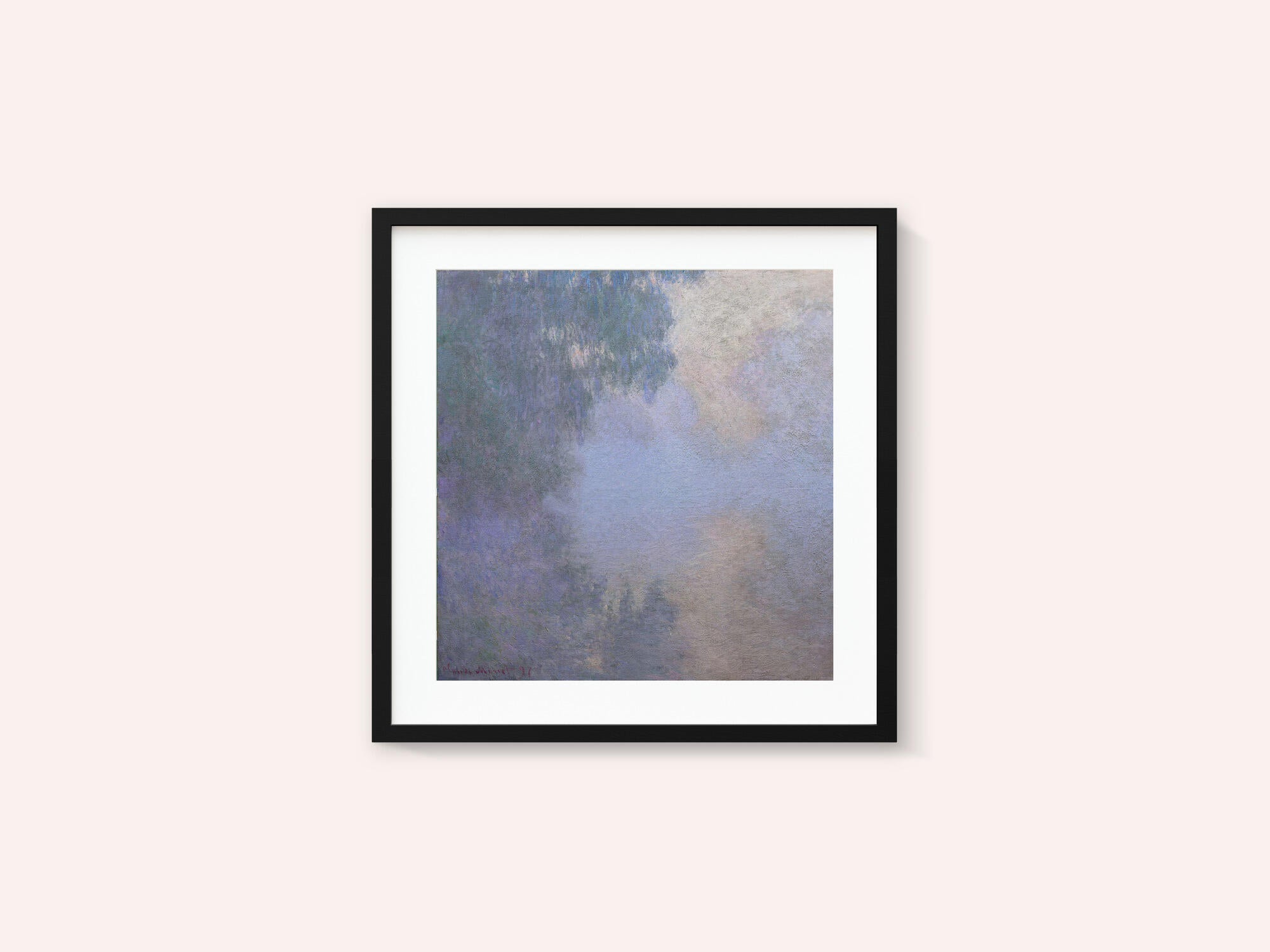 Morning On the Seine Near Giverny (1897) By Claude Monet Copy