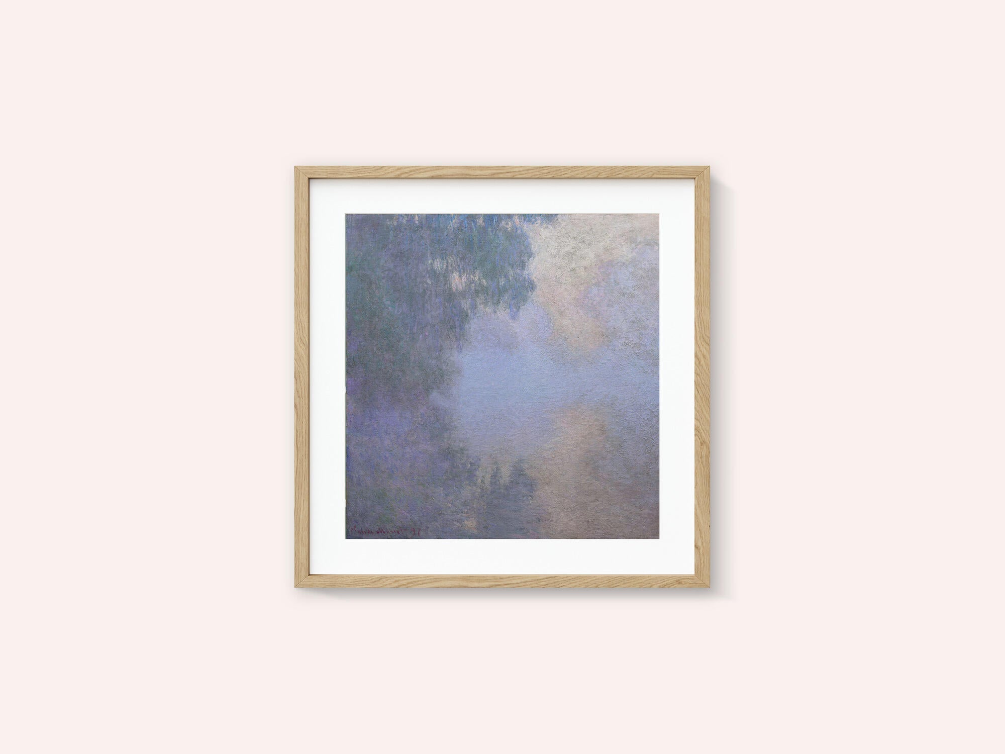 Morning On the Seine Near Giverny (1897) By Claude Monet Copy