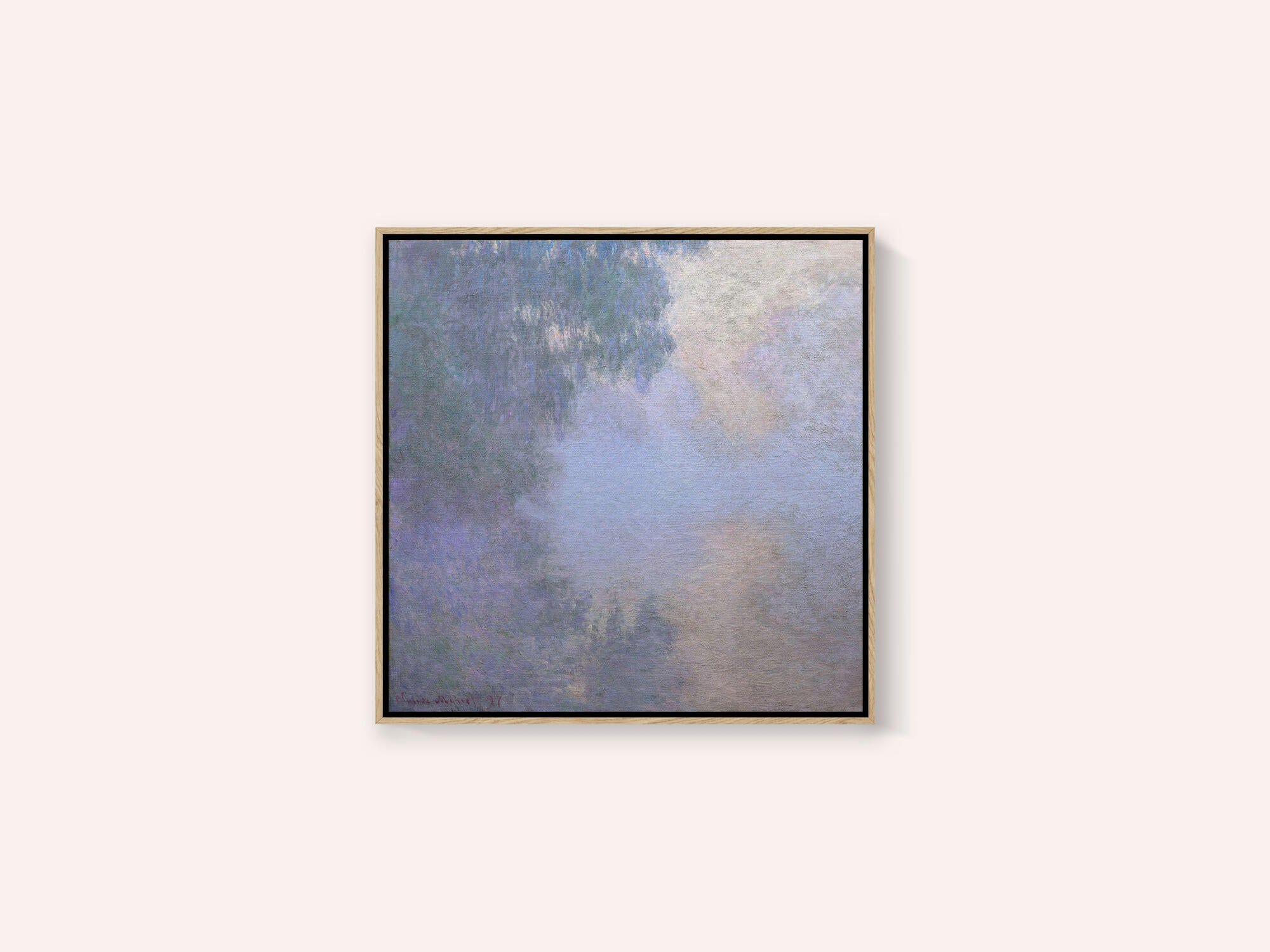 Morning On the Seine Near Giverny (1897) By Claude Monet Copy