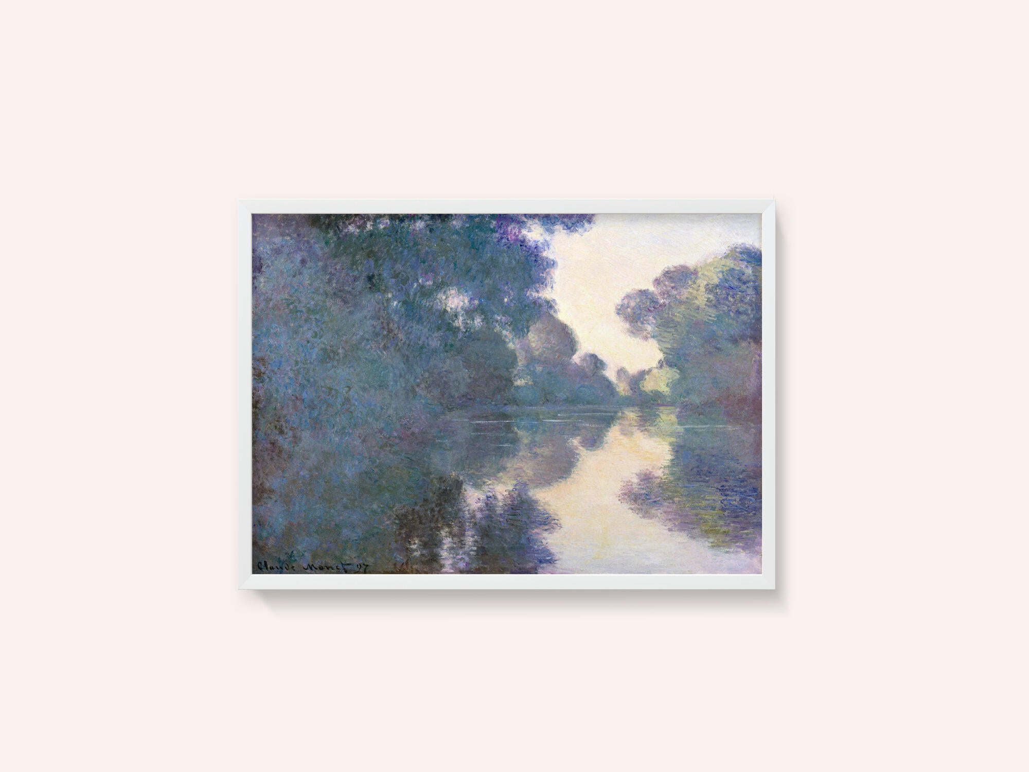 Morning On the Seine Near Giverny (1897) By Claude Monet
